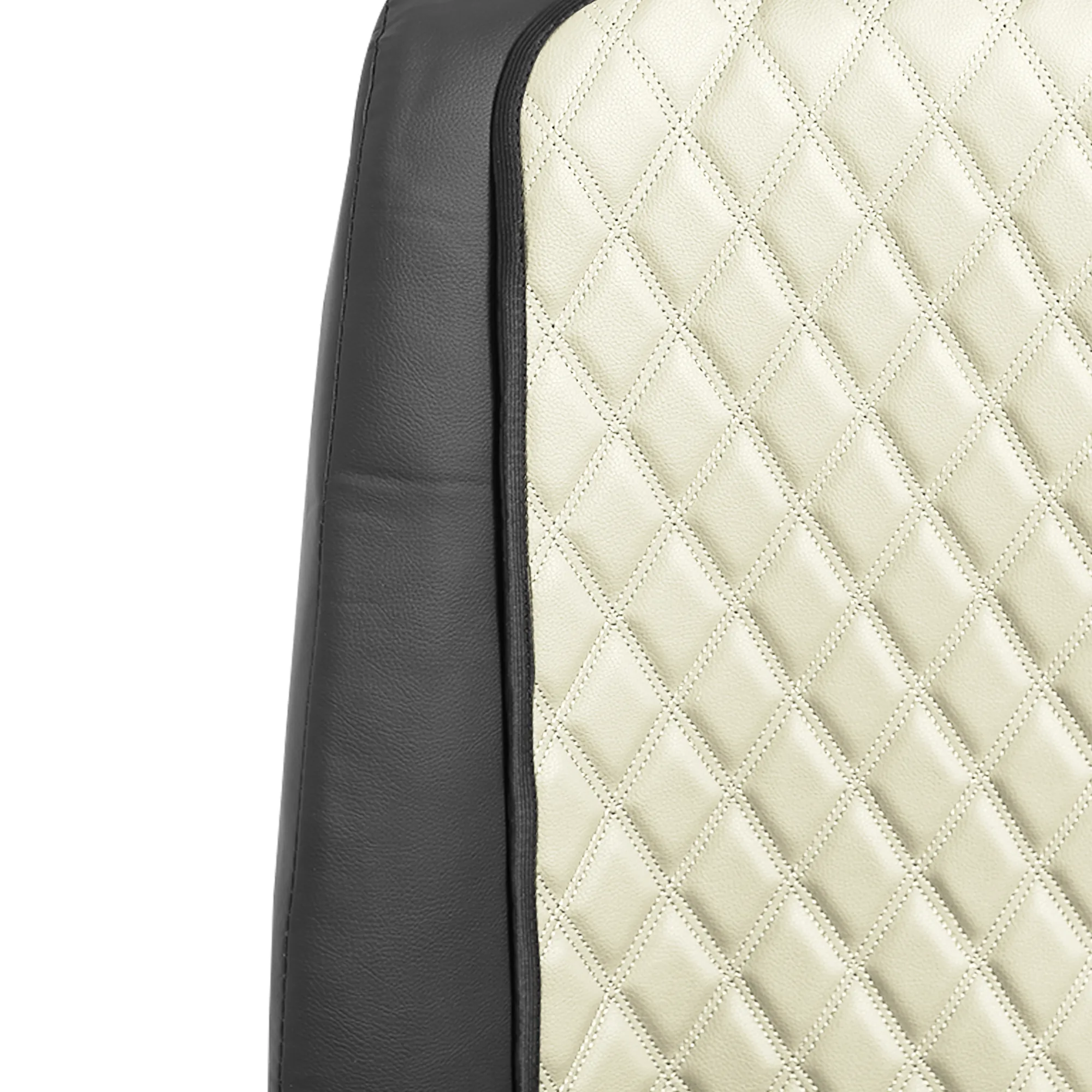 Faux Leather Seat Protectors - Full Set - Solid Beige