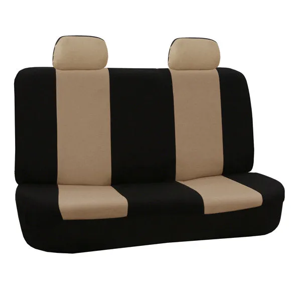 Flat Cloth Seat Covers - Full Set Beige