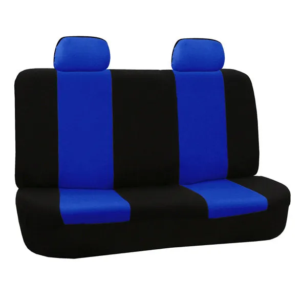 Flat Cloth Seat Covers - Full Set Blue