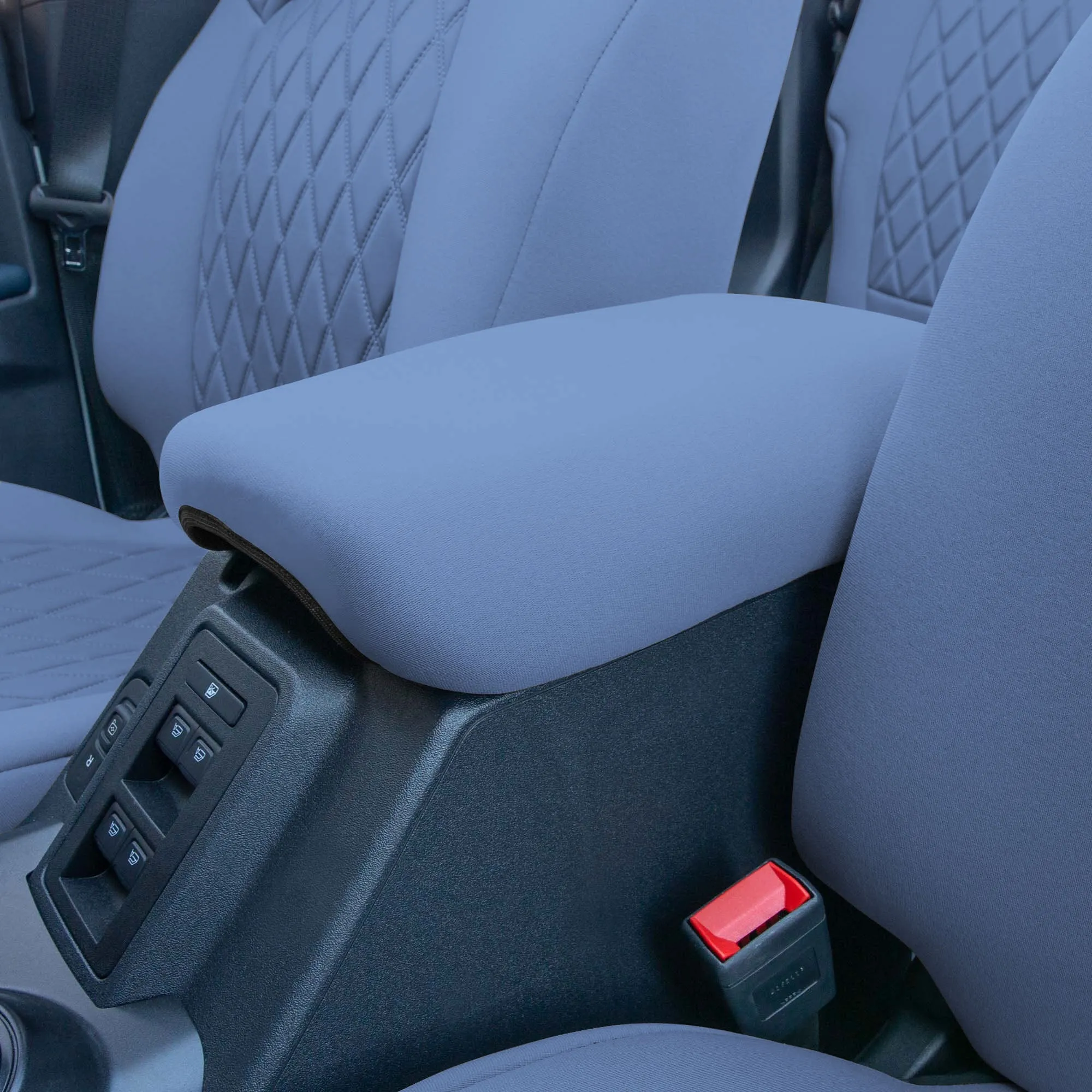 Ford Bronco Full Size SUV 2021-2024 - Front Set Seat Covers  -  Solid Blue Ultraflex Neoprene