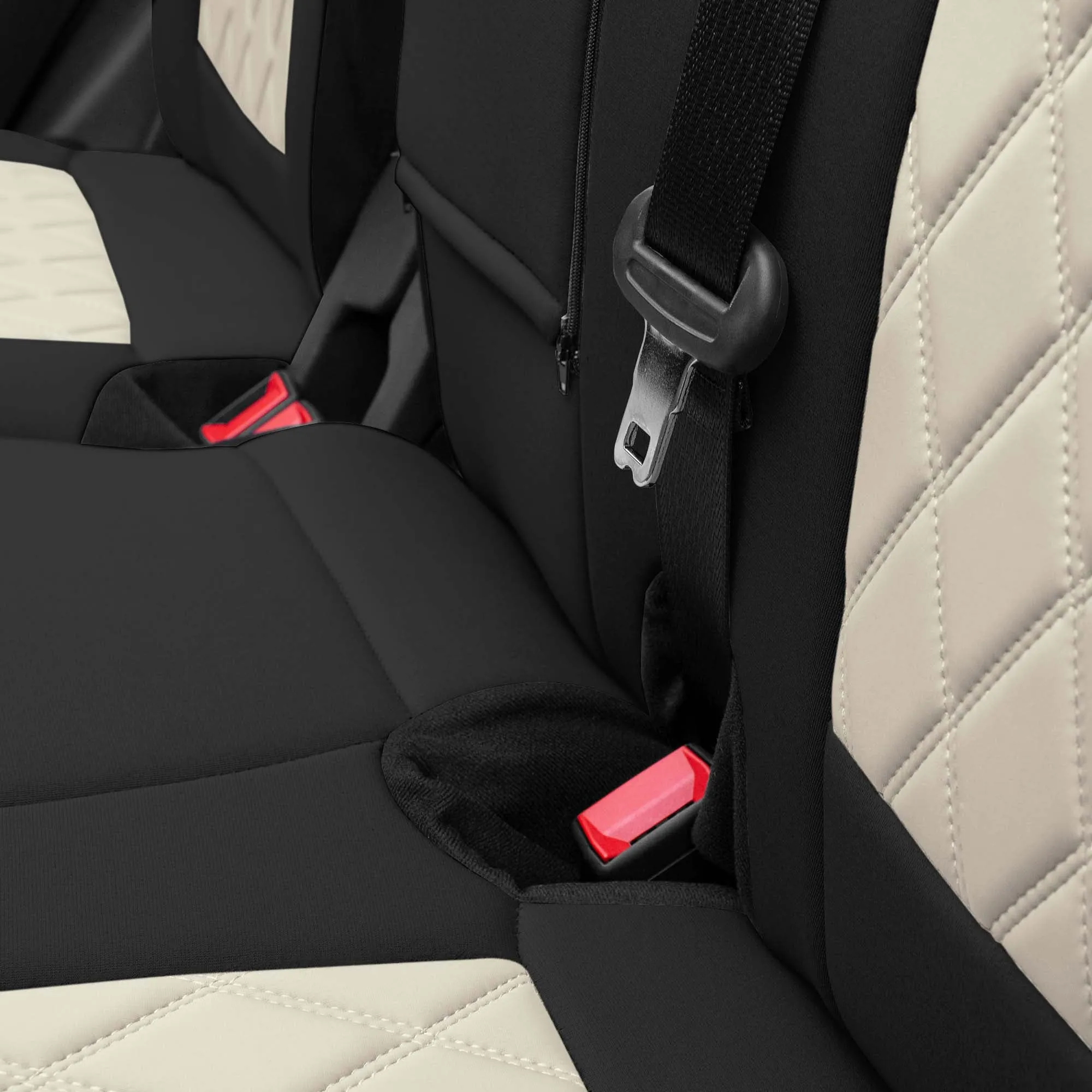 Ford Bronco Full Size SUV 2021-2024 - Full Set Seat Covers  - Beige Ultraflex Neoprene