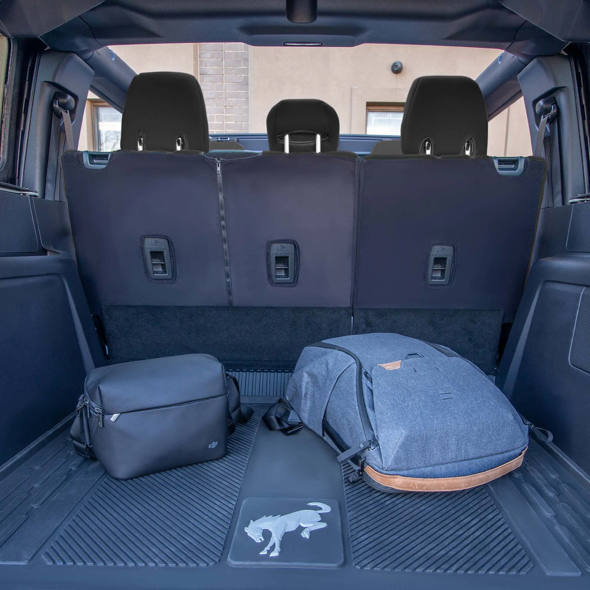 Ford Bronco Full Size SUV 2021-2024 - Full Set Seat Covers  - Black Ultraflex Neoprene