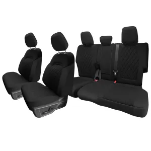 Ford Bronco Full Size SUV 2021-2024 - Full Set Seat Covers  - Black Ultraflex Neoprene