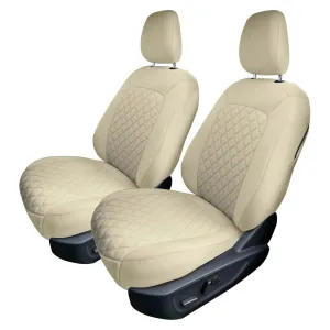 Ford Bronco Sport 2021-2024 - Front Set Seat Covers  -  Solid Beige Ultraflex Neoprene