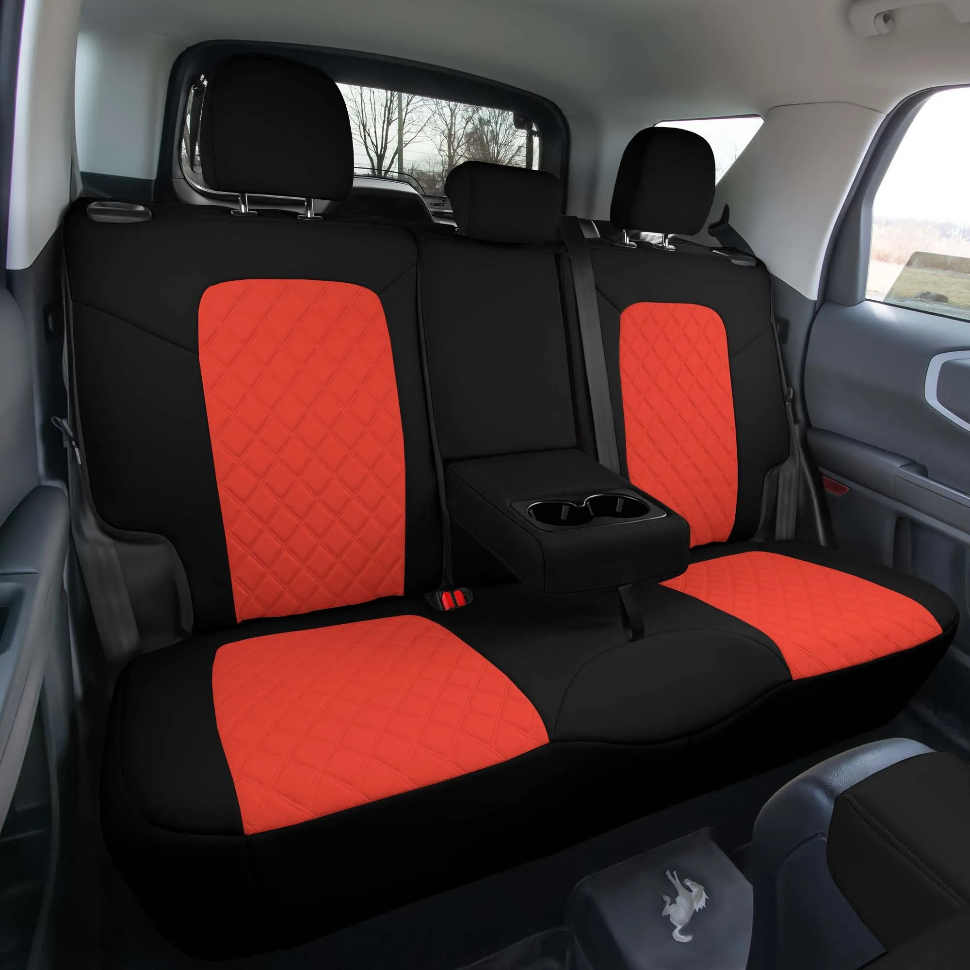 Ford Bronco Sport 2021-2024 - Full Set Seat Covers  -  Red Ultraflex Neoprene
