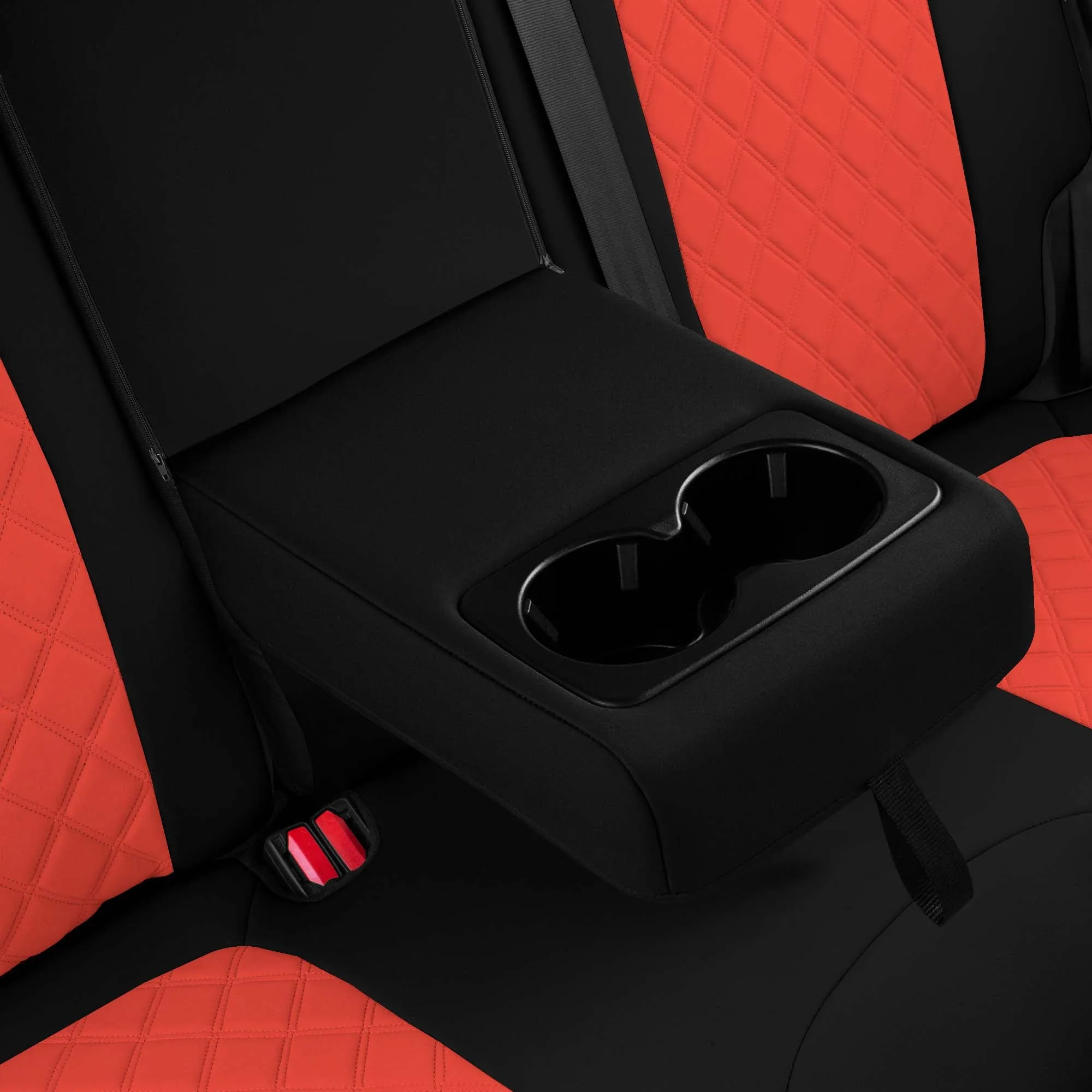 Ford Bronco Sport 2021-2024 - Full Set Seat Covers  -  Red Ultraflex Neoprene