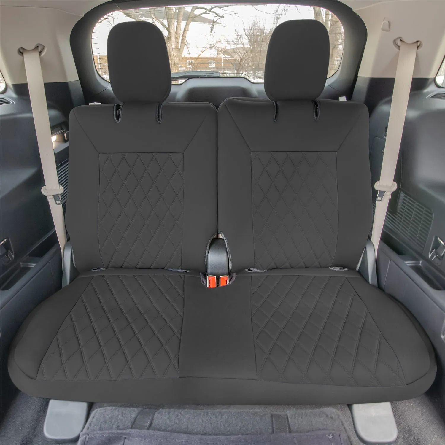 Ford Explorer Base 2020-2024  - Full Set Seat Covers  -  Black Ultraflex Neoprene