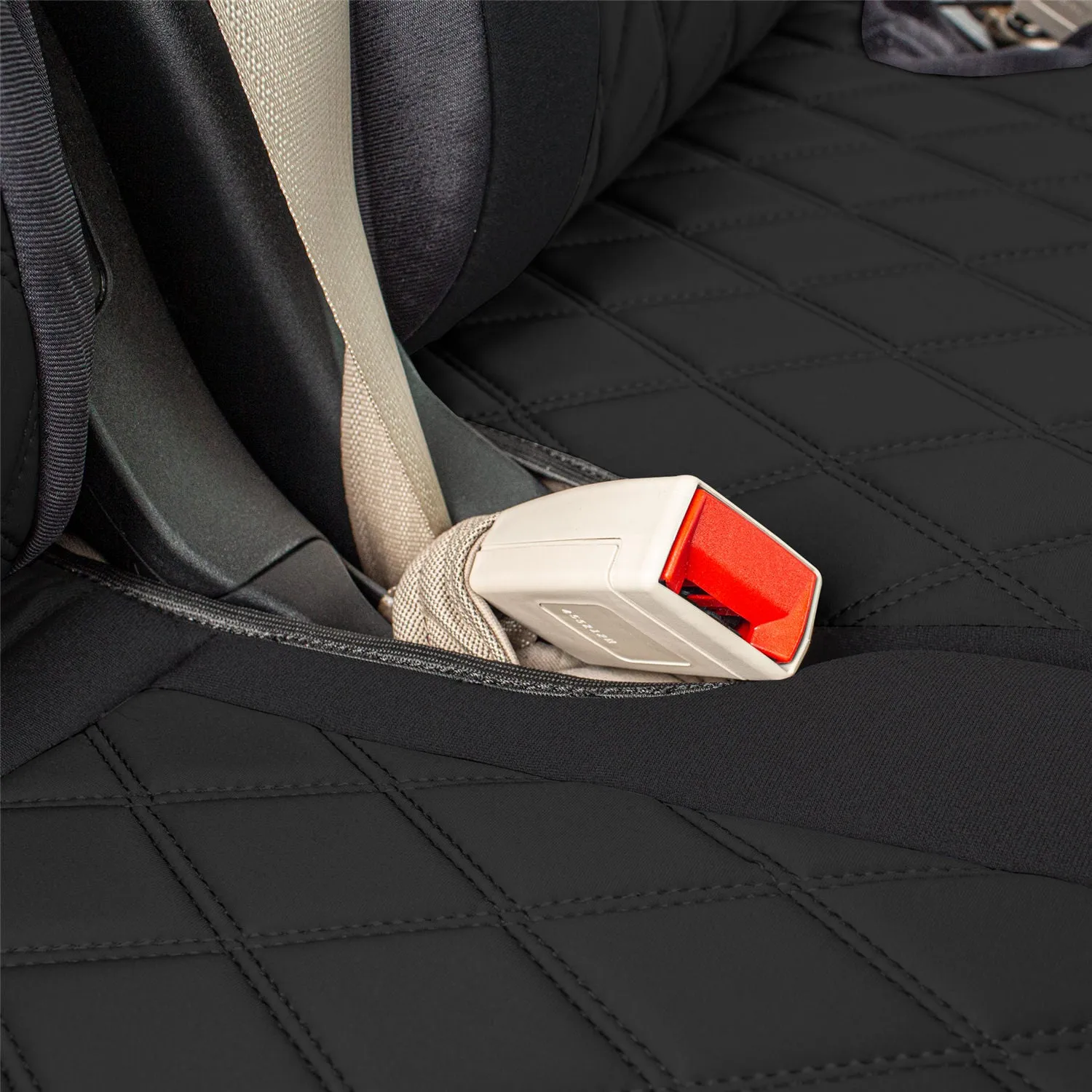Ford Explorer Base 2020-2024  - Full Set Seat Covers  -  Black Ultraflex Neoprene