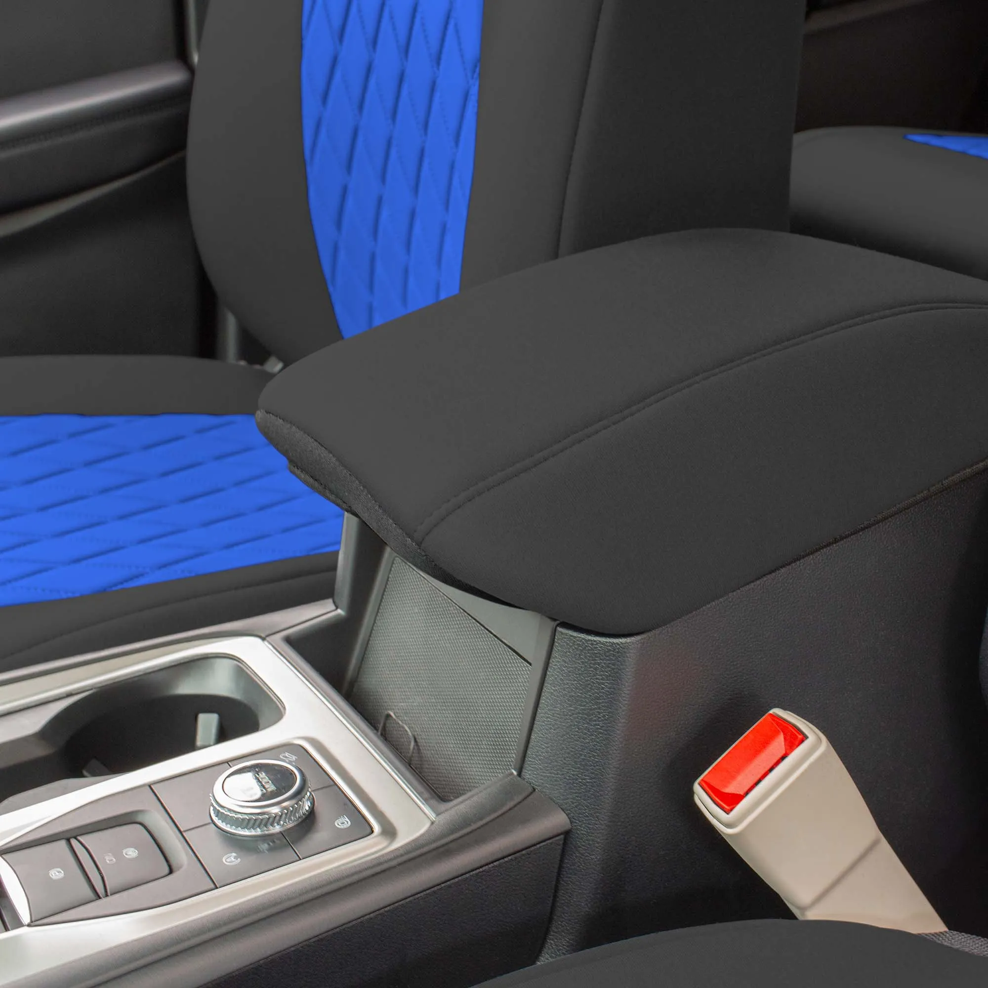 Ford Explorer Base 2020-2024  - Full Set Seat Covers  -  Blue Ultraflex Neoprene