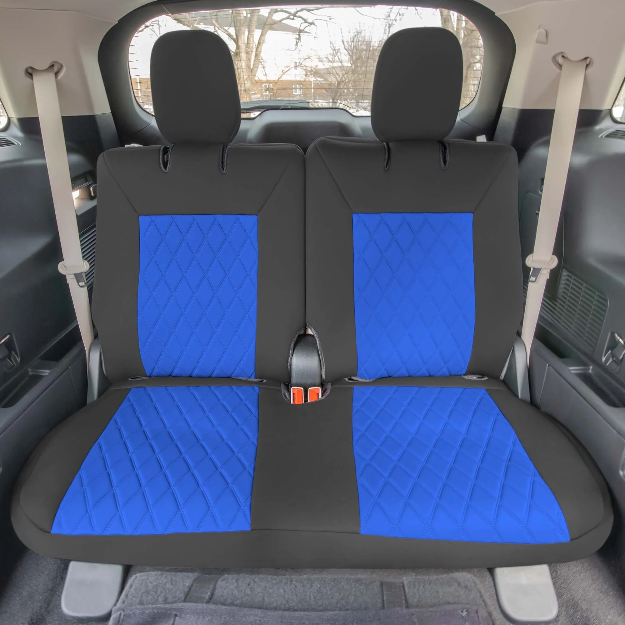 Ford Explorer Base 2020-2024  - Full Set Seat Covers  -  Blue Ultraflex Neoprene