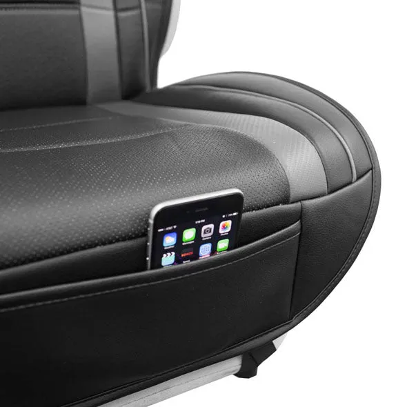 Futuristic Faux Leather Seat Cushions - Full Set Gray