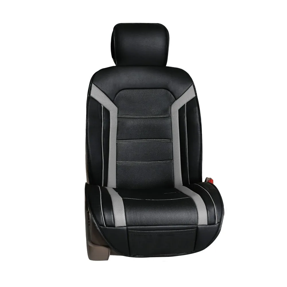 Futuristic Faux Leather Seat Cushions - Full Set Gray