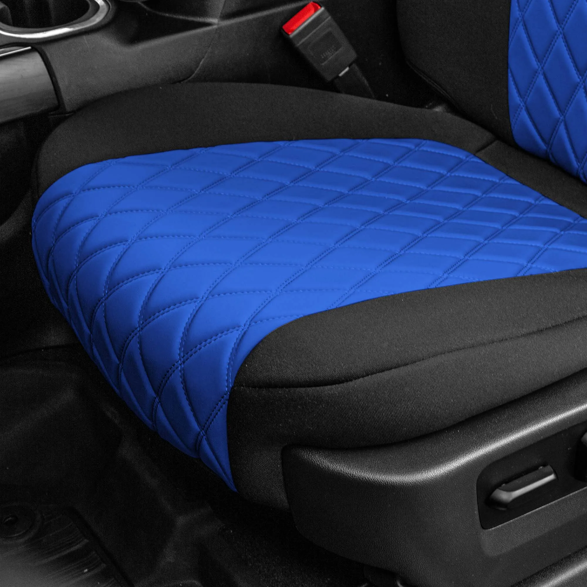 GMC Sierra 1500 2500HD 3500HD SLE Base  2019-2023 -  Front Set Seat Covers - Blue Ultraflex Neoprene