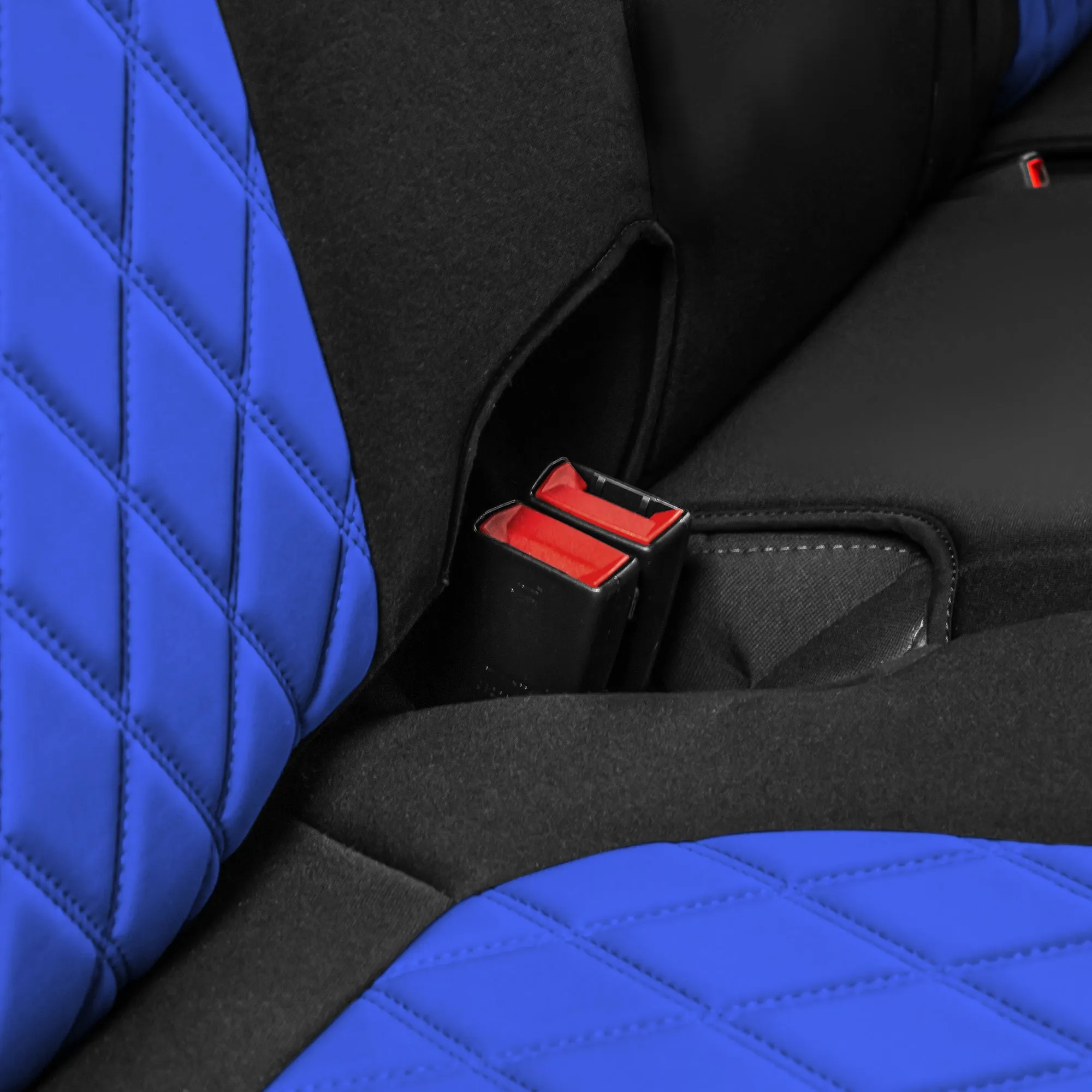 GMC Sierra 1500 2500HD 3500HD SLE Base  2019-2023 - Full Set Seat Covers - Blue Ultraflex Neoprene