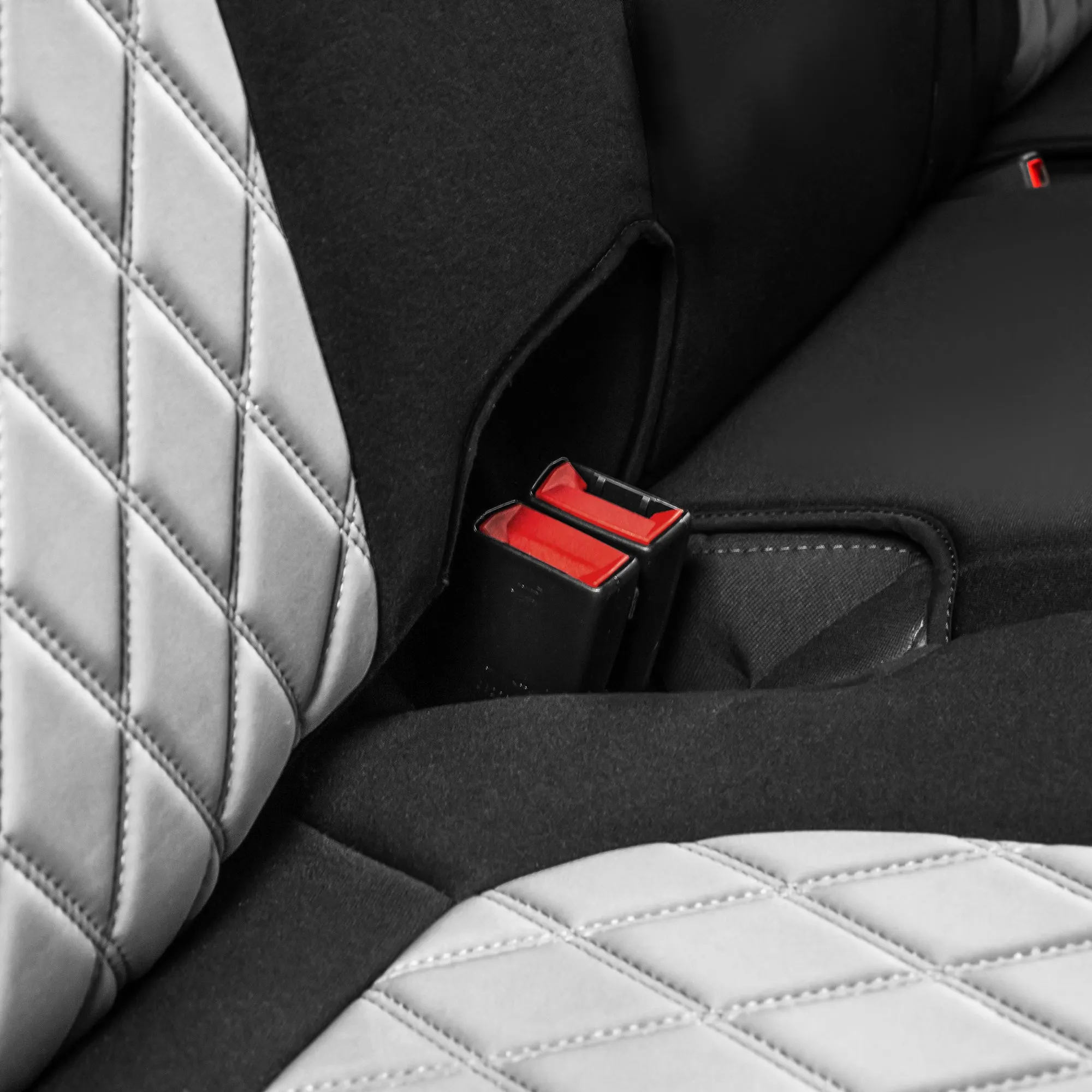 GMC Sierra 1500 2500HD 3500HD SLE Base  2019-2023 - Full Set Seat Covers - Gray Ultraflex Neoprene