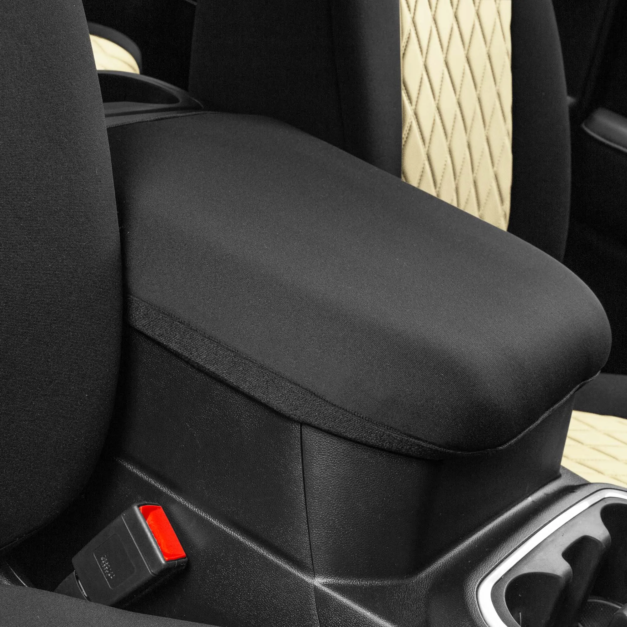 GMC Sierra 1500 2500HD 3500HD SLT | AT4 | DENALI 2019-2023 - Front Set Seat Covers - Beige Ultraflex Neoprene