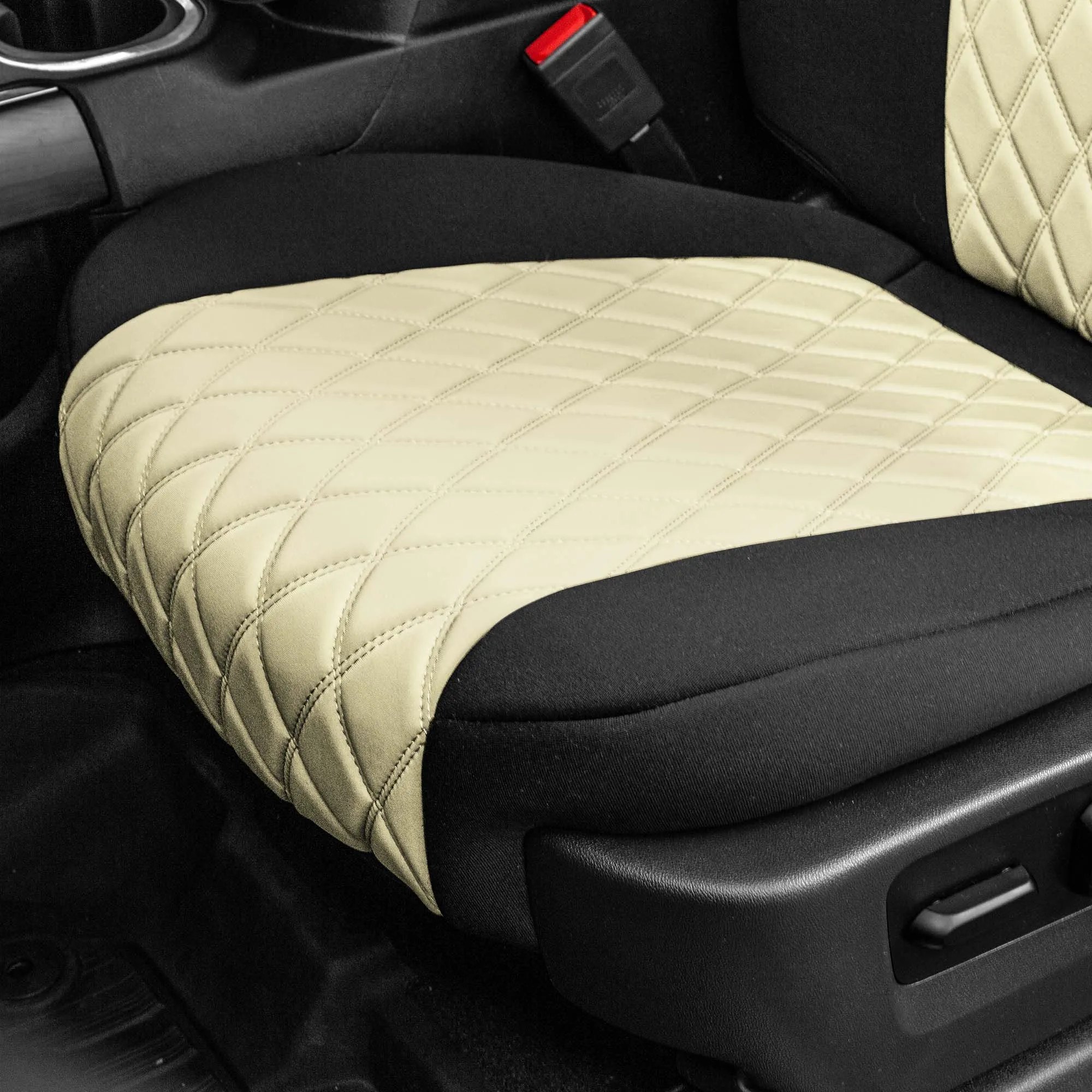 GMC Sierra 1500 2500HD 3500HD SLT | AT4 | DENALI 2019-2023 - Front Set Seat Covers - Beige Ultraflex Neoprene