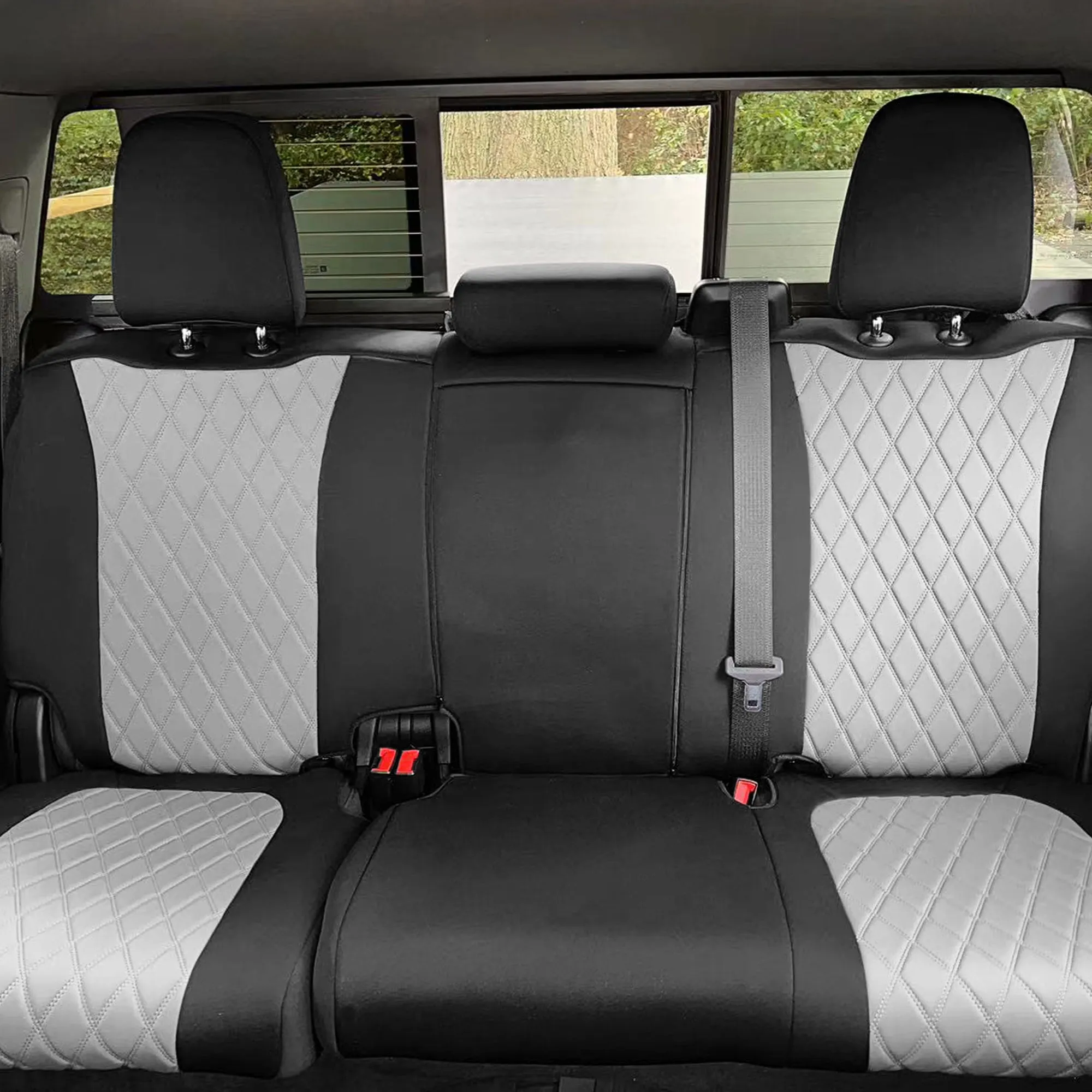 GMC Sierra 1500 2500HD 3500HD SLT | AT4 | DENALI 2019-2023 - Full Set Seat Covers - Gray Ultraflex Neoprene