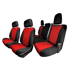 GMC Sierra 1500 2500HD 3500HD SLT | AT4 | DENALI 2019-2023 - Full Set Seat Covers - Red Ultraflex Neoprene