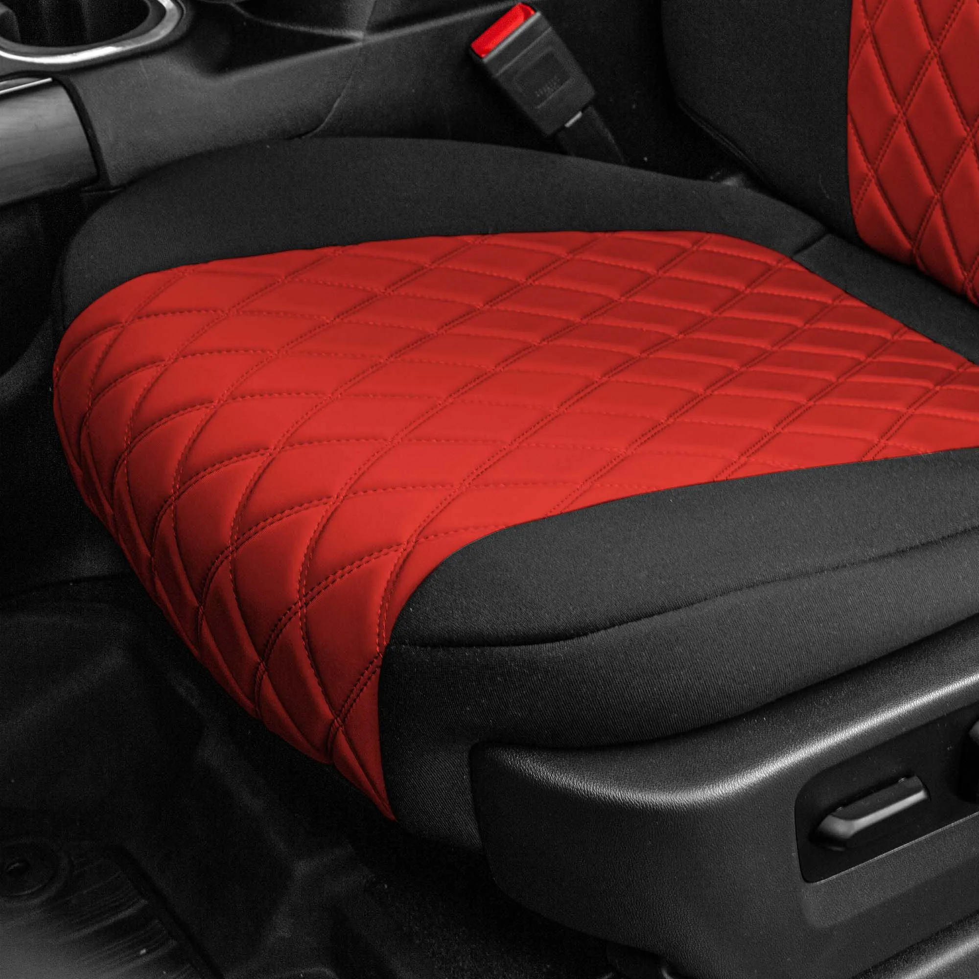 GMC Sierra 1500 2500HD 3500HD SLT | AT4 | DENALI 2019-2023 - Full Set Seat Covers - Red Ultraflex Neoprene