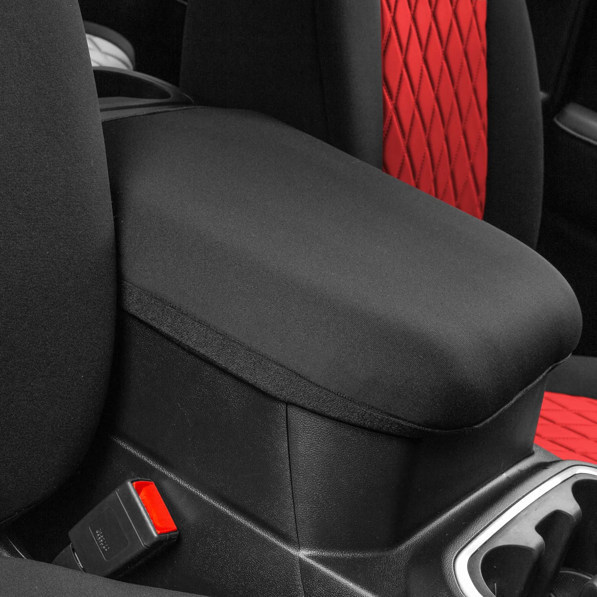 GMC Sierra 1500 2500HD 3500HD SLT | AT4 | DENALI 2019-2023 - Full Set Seat Covers - Red Ultraflex Neoprene