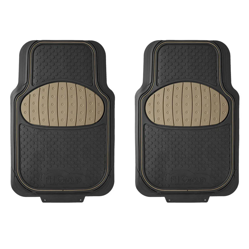 Heavy Duty ClimaProof Trimmable Touchdown Non-Slip Rubber Floor Mats Beige