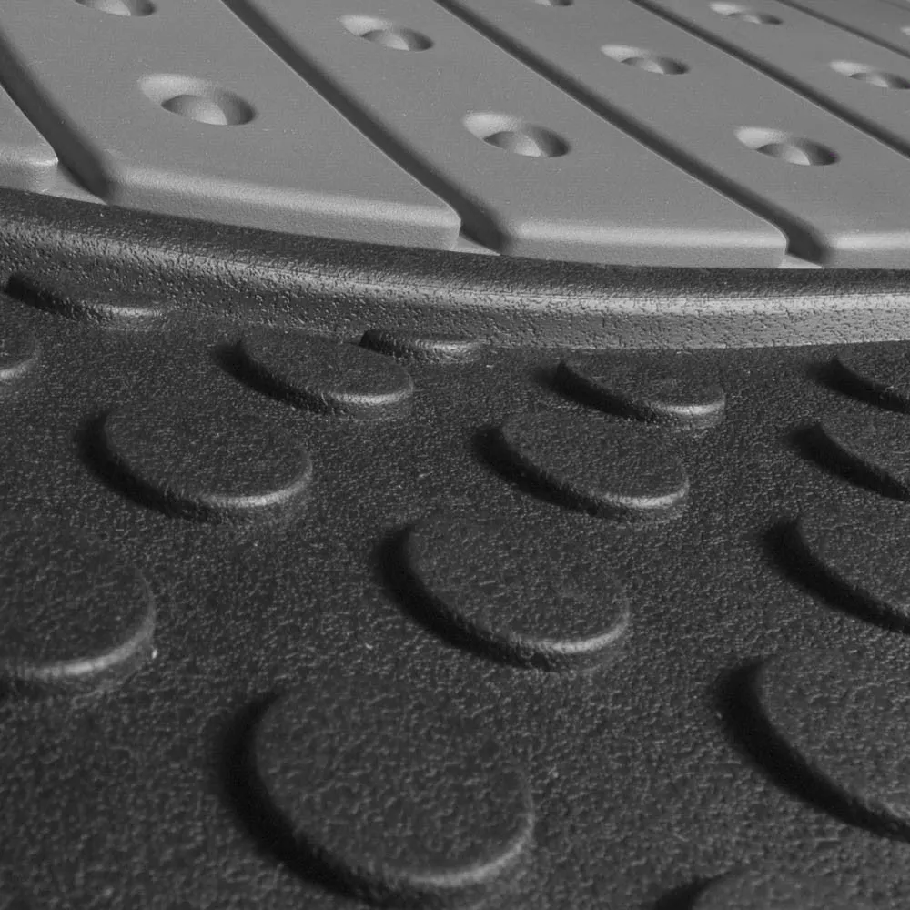 Heavy Duty ClimaProof Trimmable Touchdown Non-Slip Rubber Floor Mats Gray