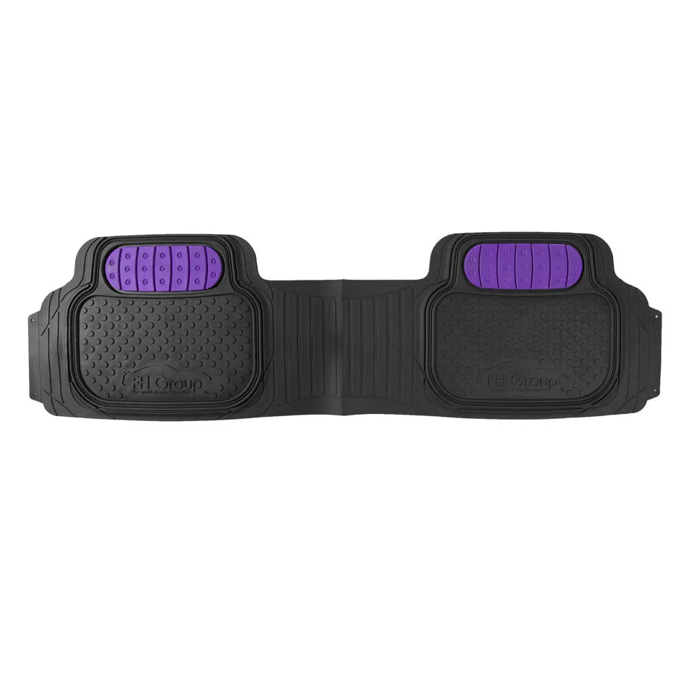 Heavy Duty ClimaProof Trimmable Touchdown Non-Slip Rubber Floor Mats Purple