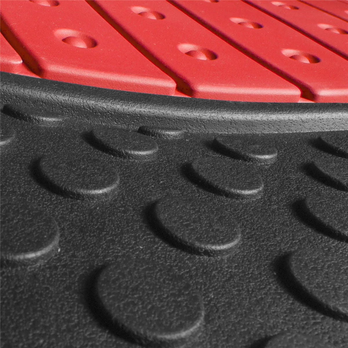 Heavy Duty ClimaProof Trimmable Touchdown Non-Slip Rubber Floor Mats Red