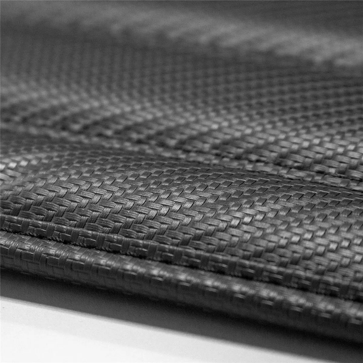 Heavy Duty Non-Slip Faux Leather Floor Mats - Full Set Carbon Black
