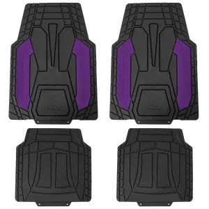 High Quality Rubber Floor Mats - Full Set Purple