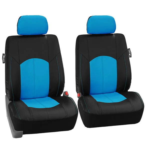 Highest Grade Faux Leather Seat Covers - Full Set Blue