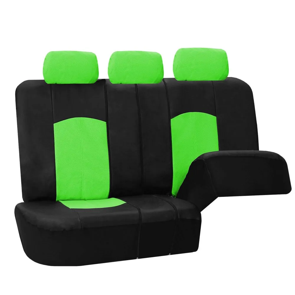 Highest Grade Faux Leather Seat Covers - Rear Green