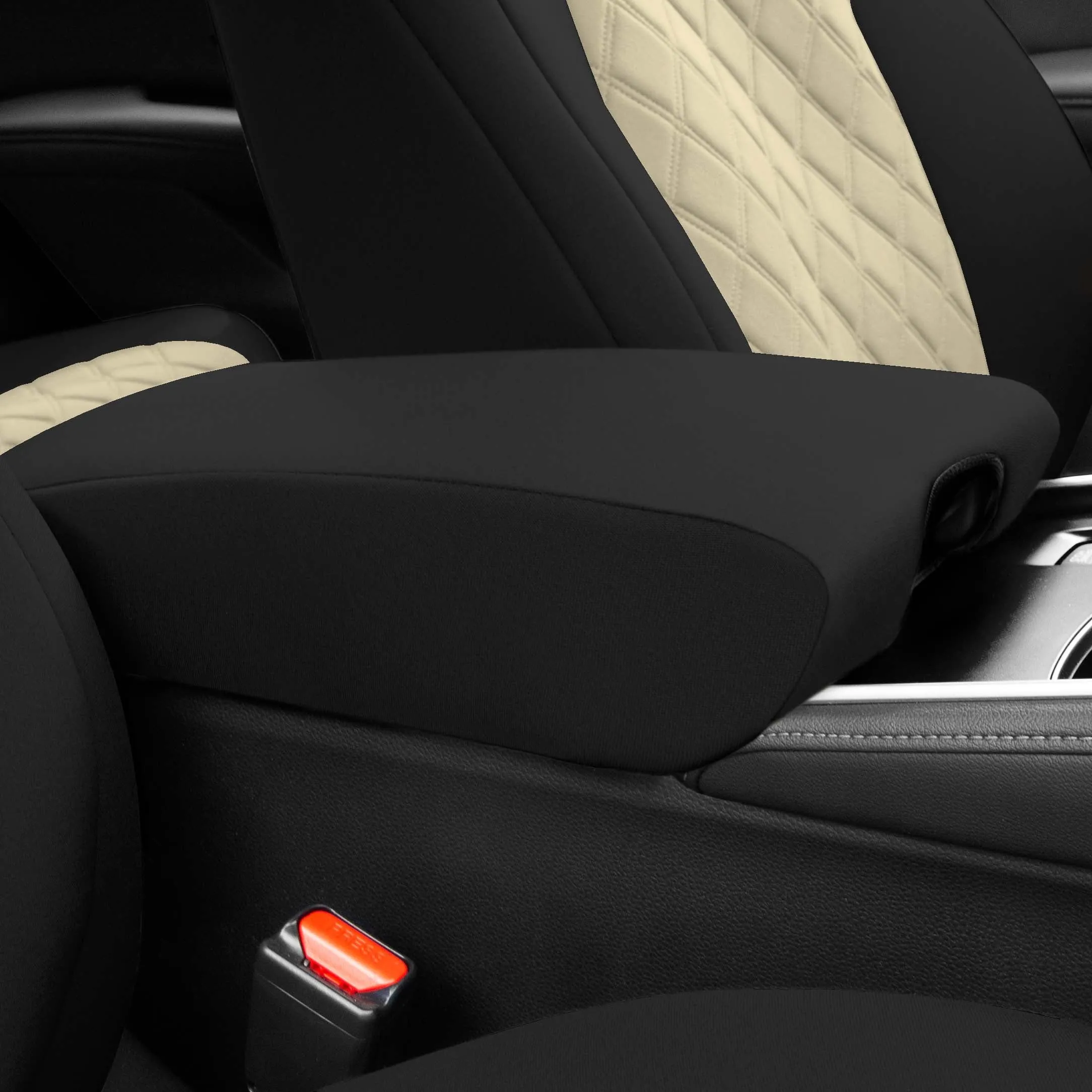 Honda Accord 2018 - 2022 Sport | Sport SE | EX| EX-L | Touring - Front Set Seat Covers - Beige Ultraflex Neoprene