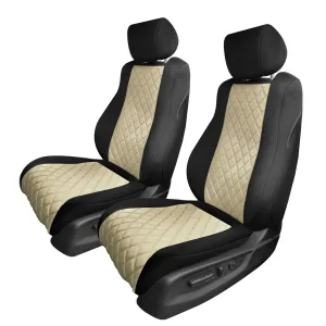 Honda Accord 2018 - 2022 Sport | Sport SE | EX| EX-L | Touring - Front Set Seat Covers - Beige Ultraflex Neoprene