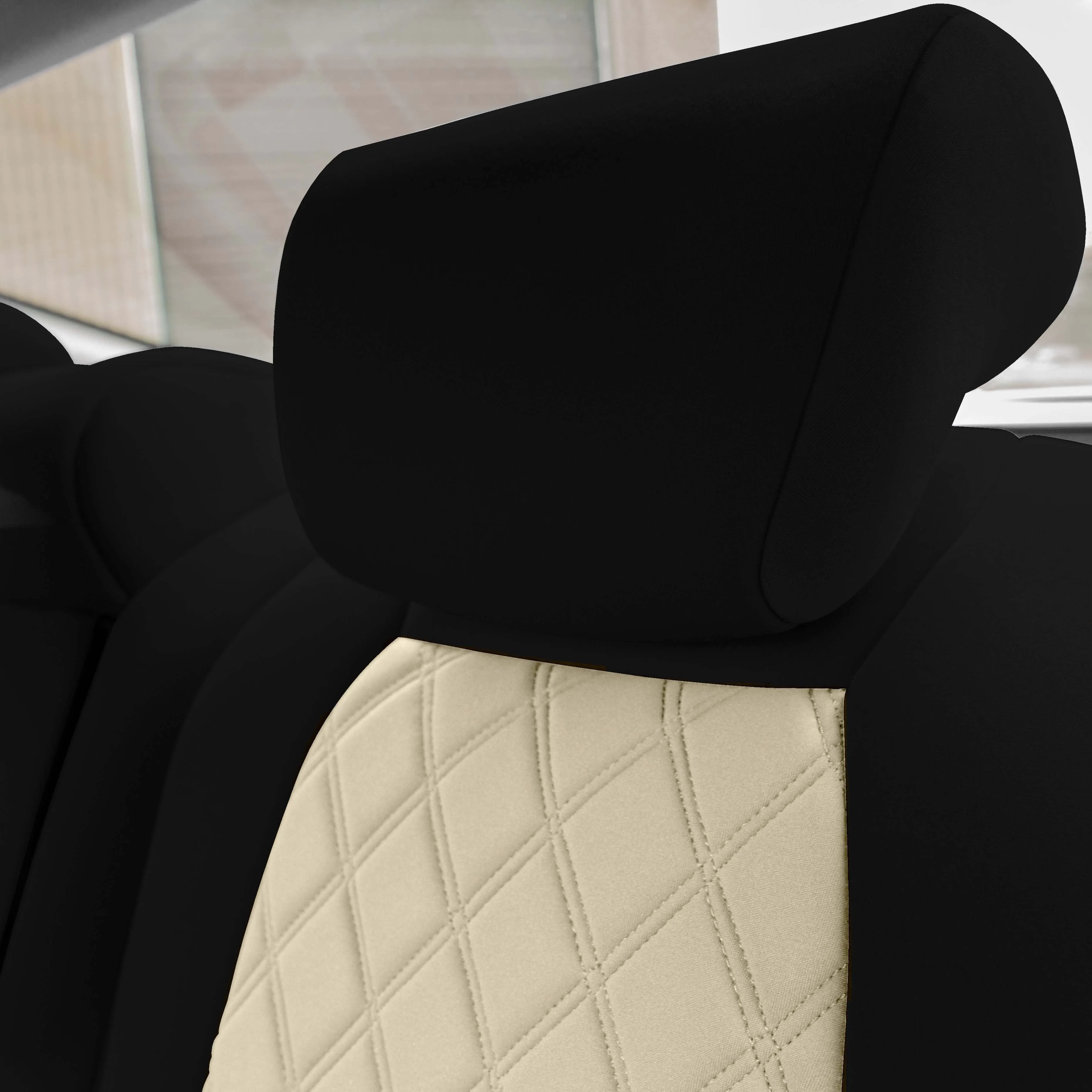 Honda Accord 2018 - 2022 Sport | Sport SE | EX| EX-L | Touring - Full Set Seat Covers - Beige Ultraflex Neoprene