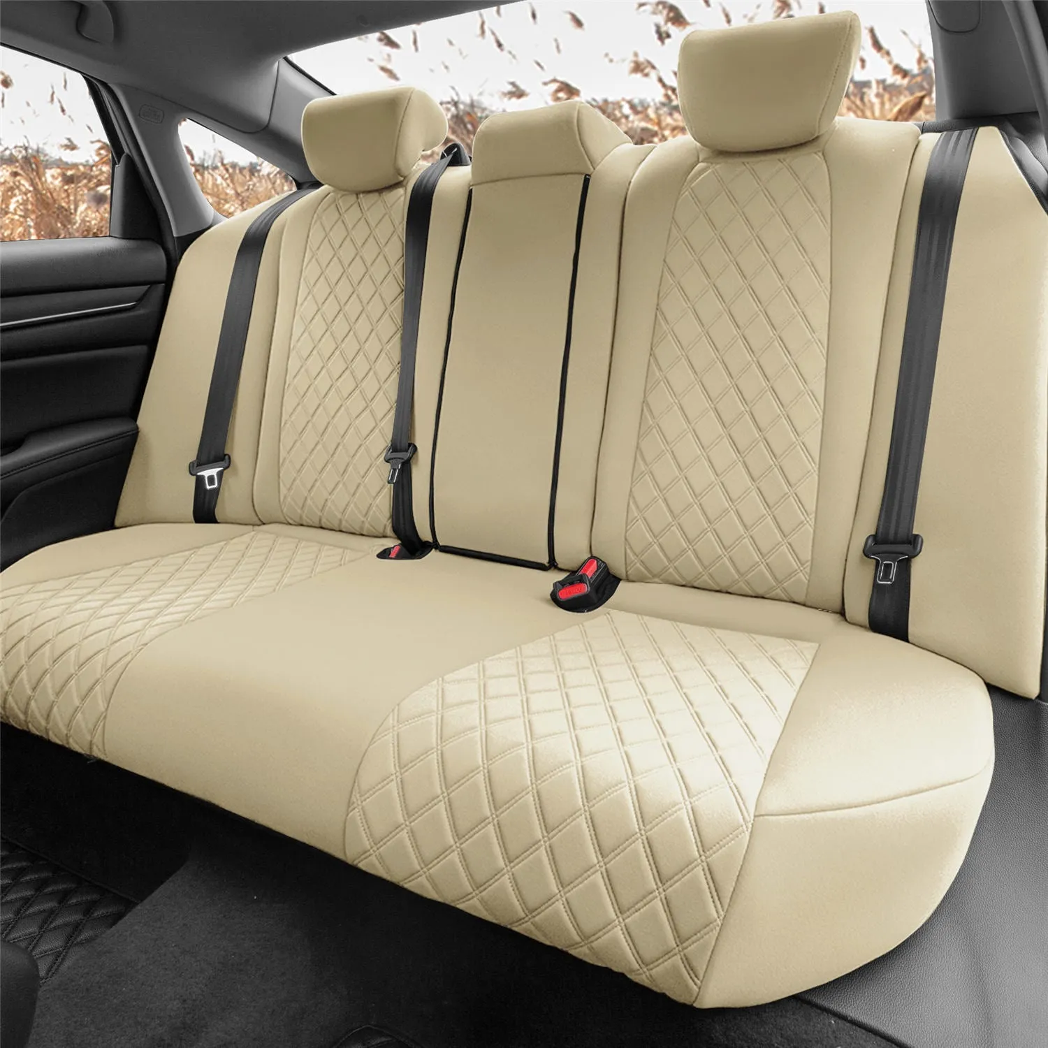 Honda Accord 2018 - 2022 Sport | Sport SE | EX| EX-L | Touring - Full Set Seat Covers - Beige Ultraflex Neoprene