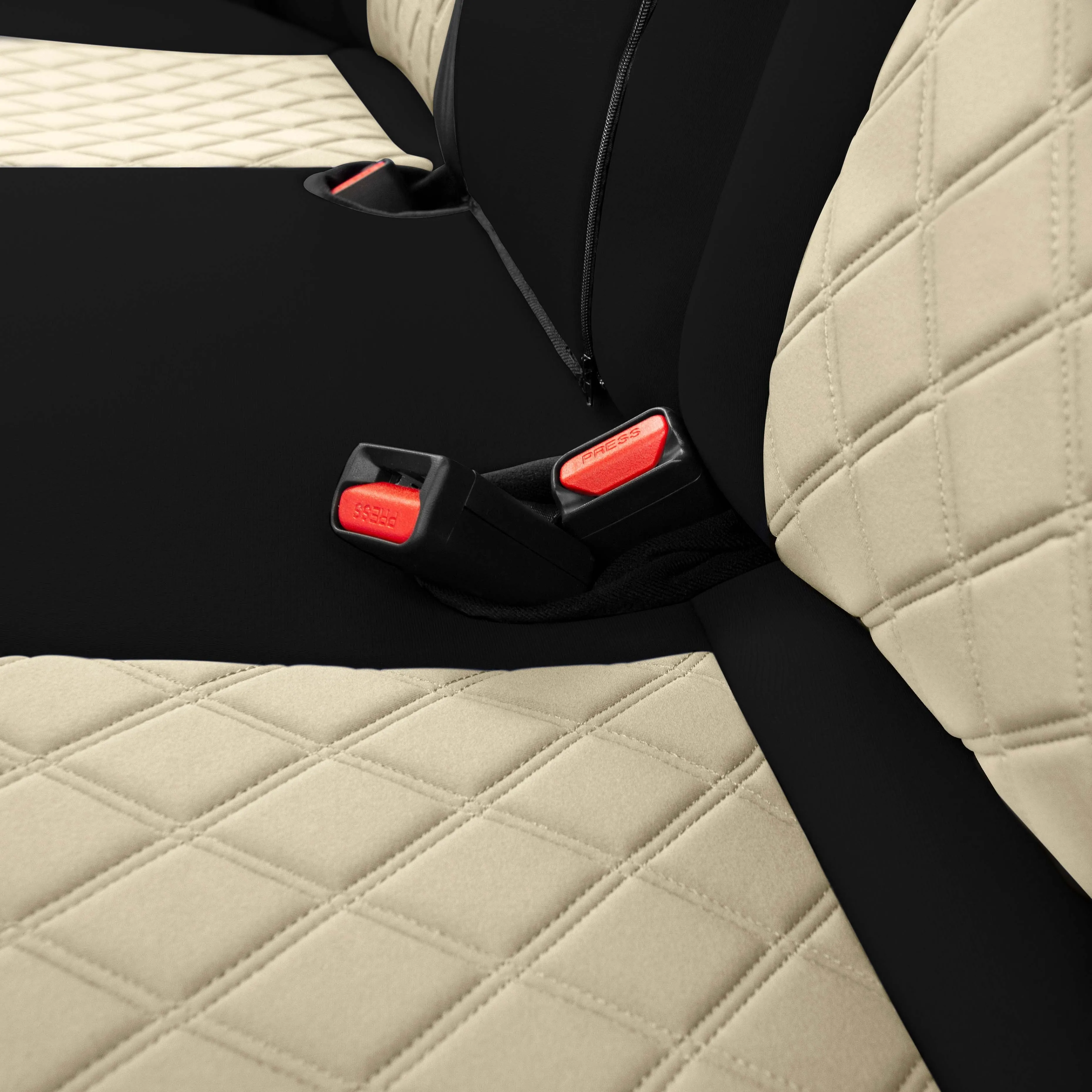 Honda Accord 2018 - 2022 Sport | Sport SE | EX| EX-L | Touring - Full Set Seat Covers - Beige Ultraflex Neoprene