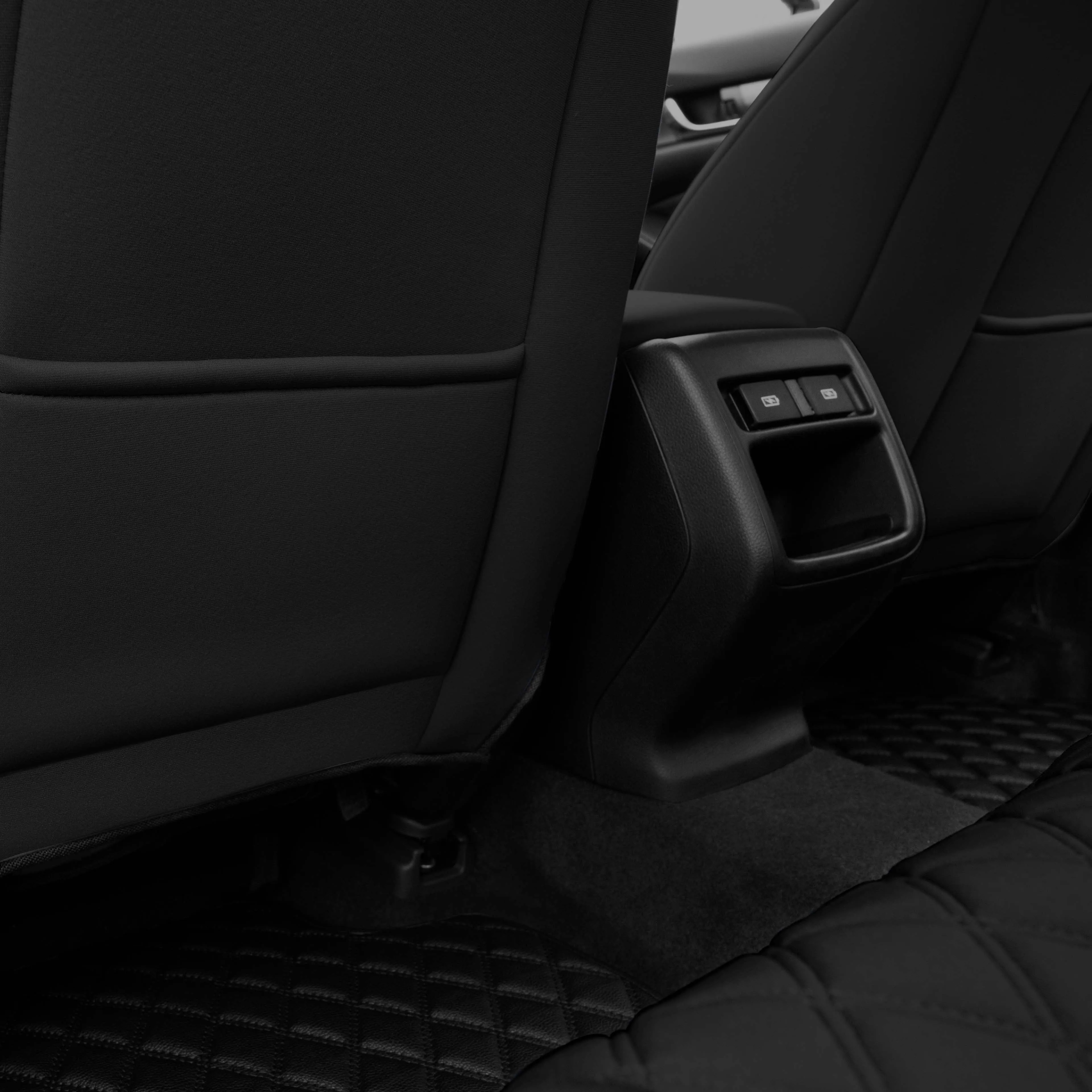 Honda Accord 2018 - 2022 Sport | Sport SE | EX| EX-L | Touring - Full Set Seat Covers - Black Ultraflex Neoprene