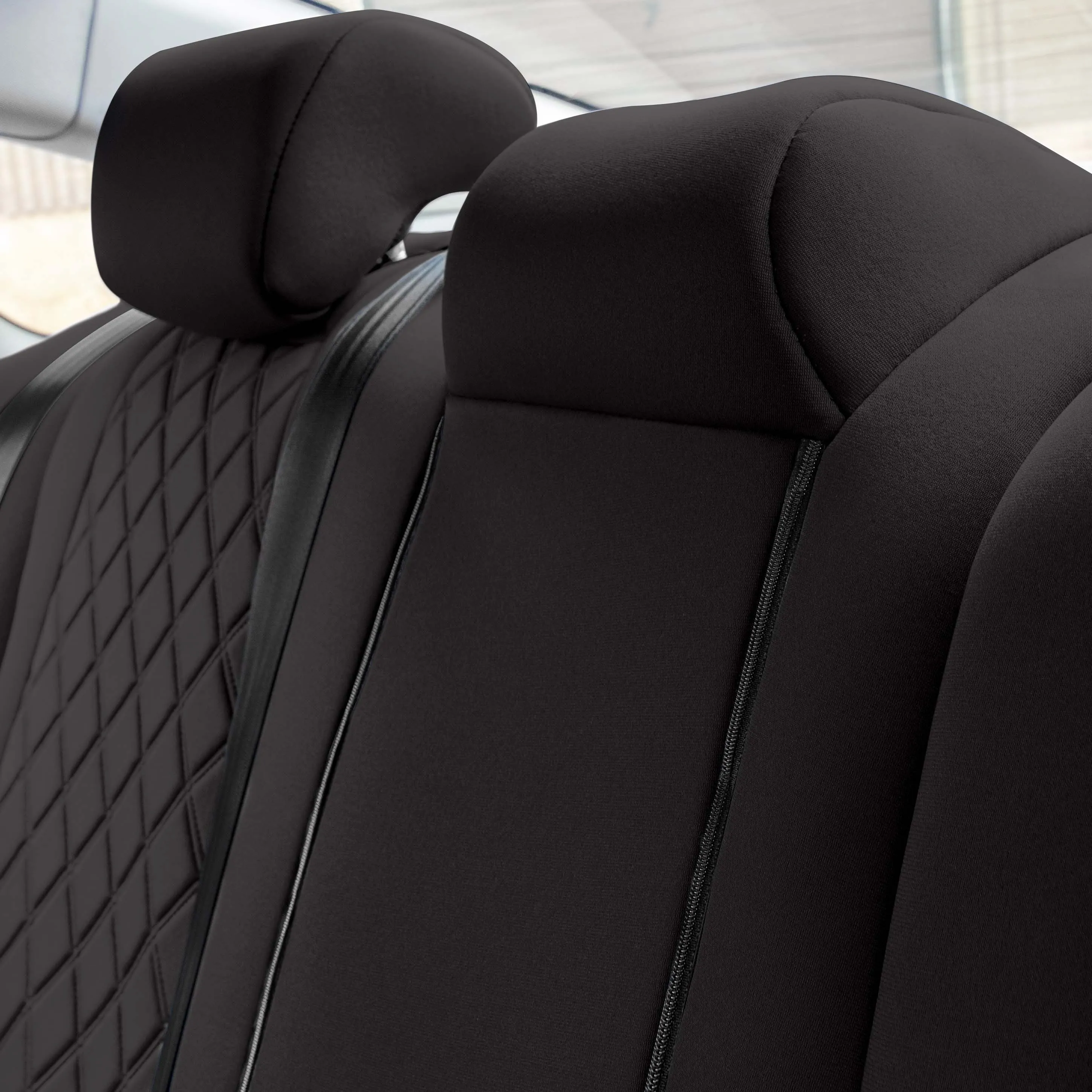 Honda Accord 2018 - 2022 Sport | Sport SE | EX| EX-L | Touring - Full Set Seat Covers - Black Ultraflex Neoprene