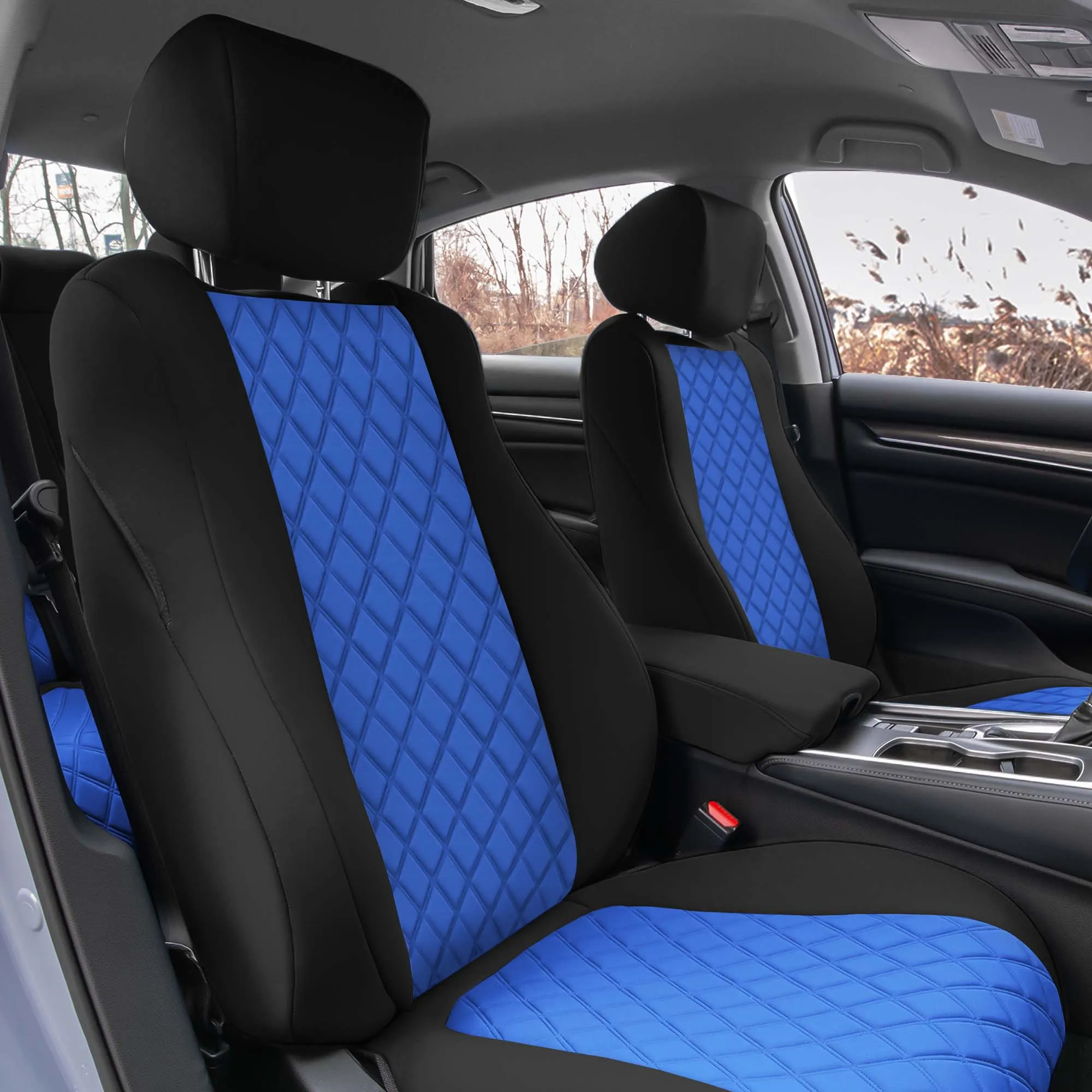 Honda Accord 2018 - 2022 Sport | Sport SE | EX| EX-L | Touring - Full Set Seat Covers - Blue Ultraflex Neoprene