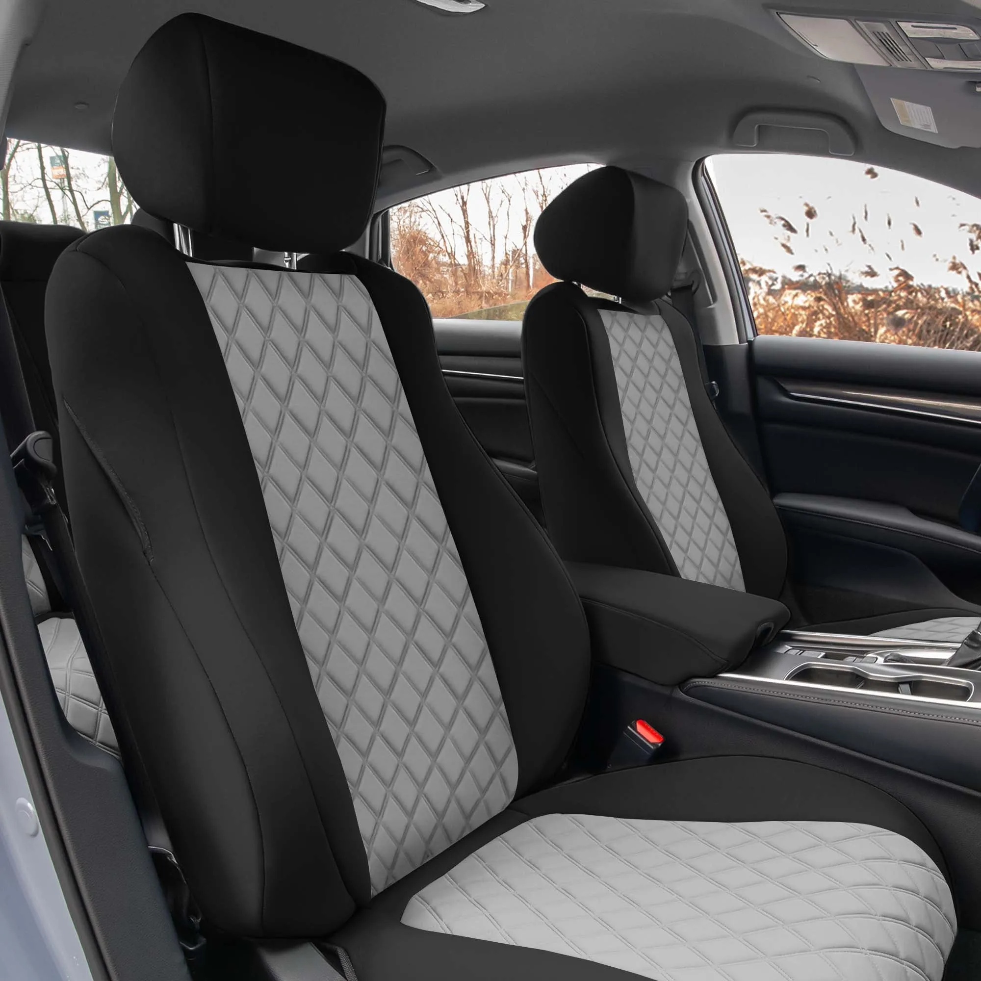 Honda Accord 2018 - 2022 Sport | Sport SE | EX| EX-L | Touring - Full Set Seat Covers - Gray Ultraflex Neoprene