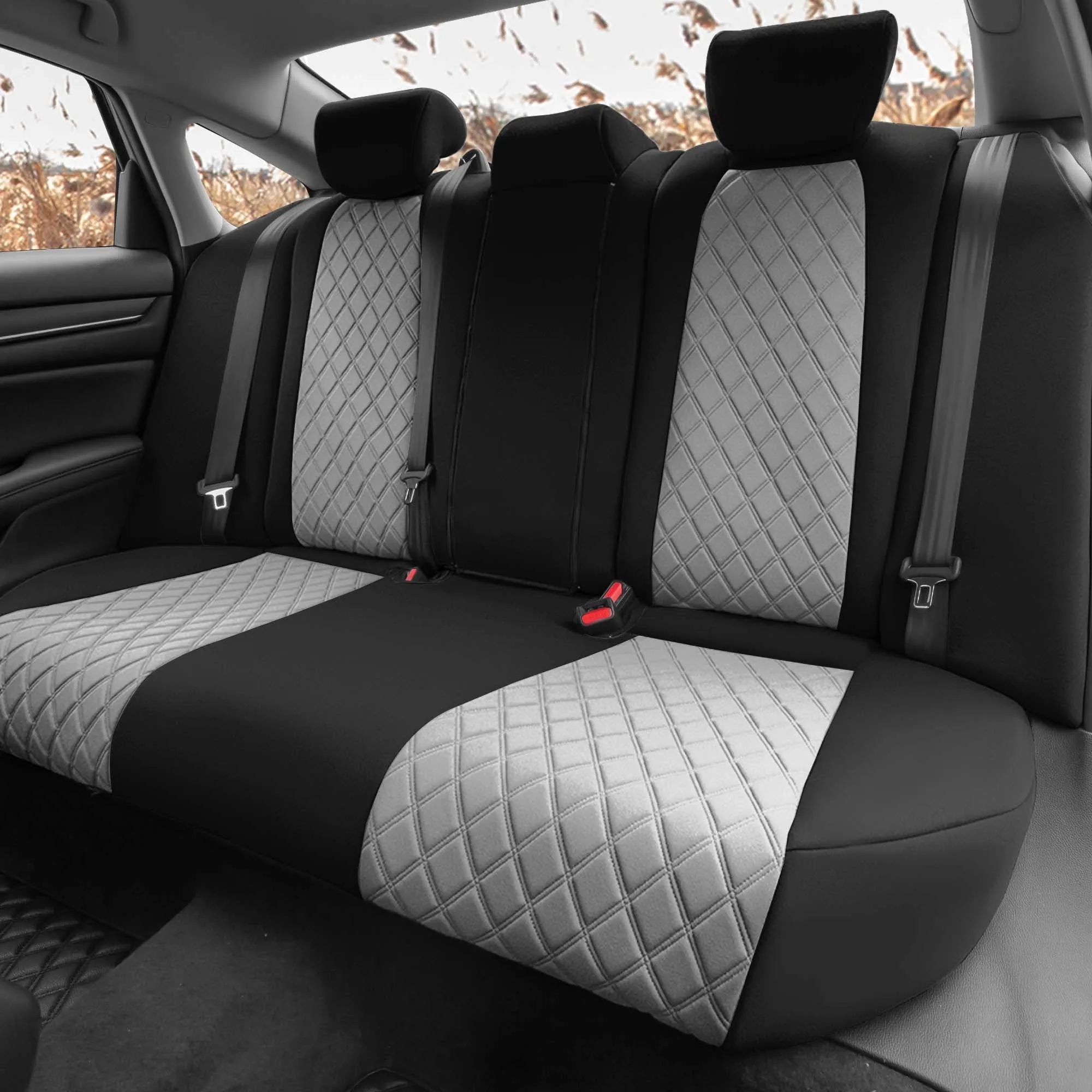 Honda Accord 2018 - 2022 Sport | Sport SE | EX| EX-L | Touring - Full Set Seat Covers - Gray Ultraflex Neoprene
