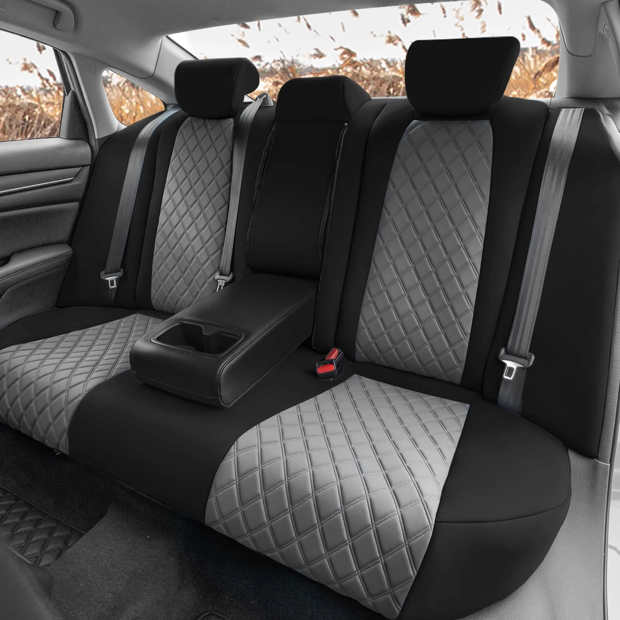 Honda Accord 2018 - 2022 Sport | Sport SE | EX| EX-L | Touring - Full Set Seat Covers - Gray Ultraflex Neoprene