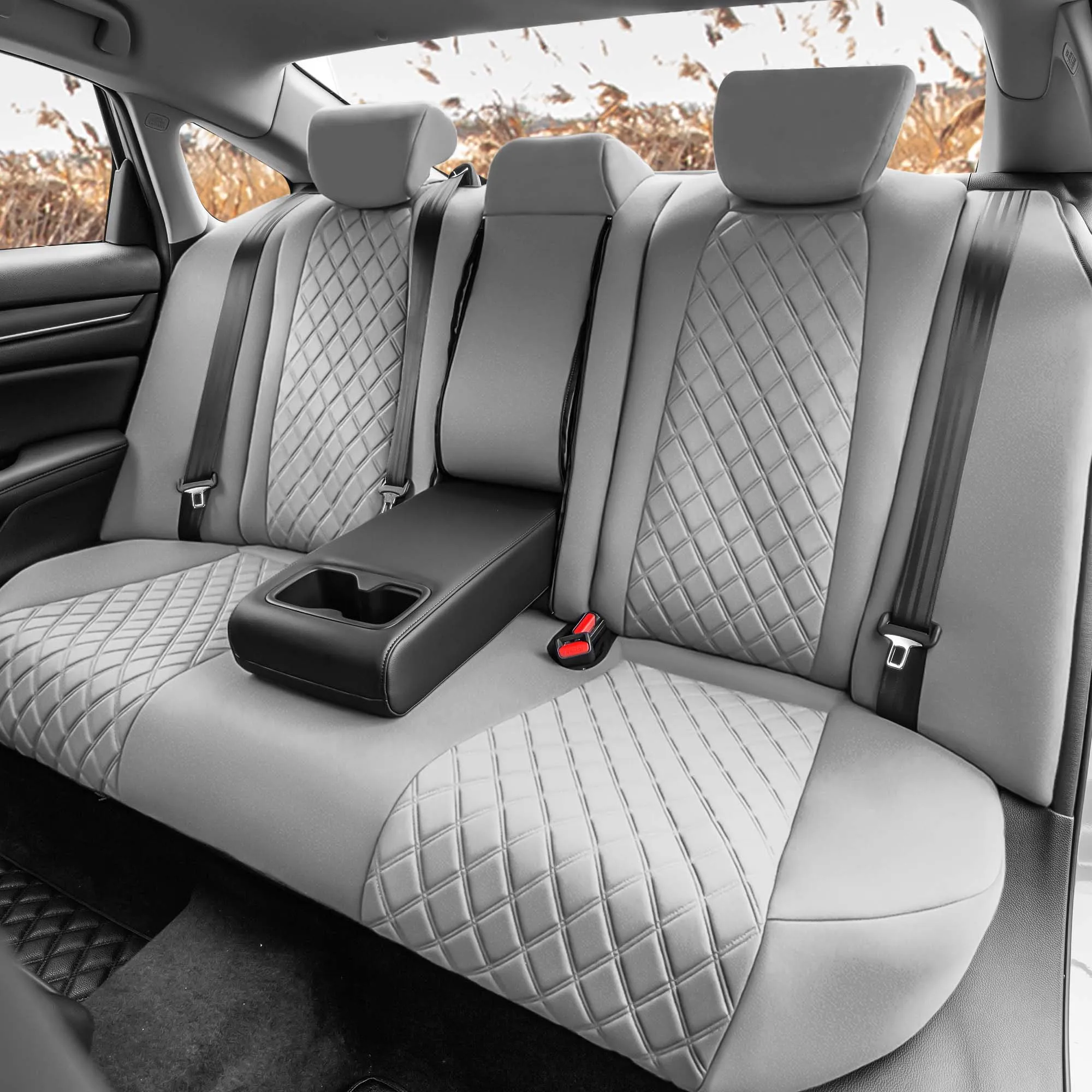 Honda Accord 2018 - 2022 Sport | Sport SE | EX| EX-L | Touring - Full Set Seat Covers - Solid Gray Ultraflex Neoprene