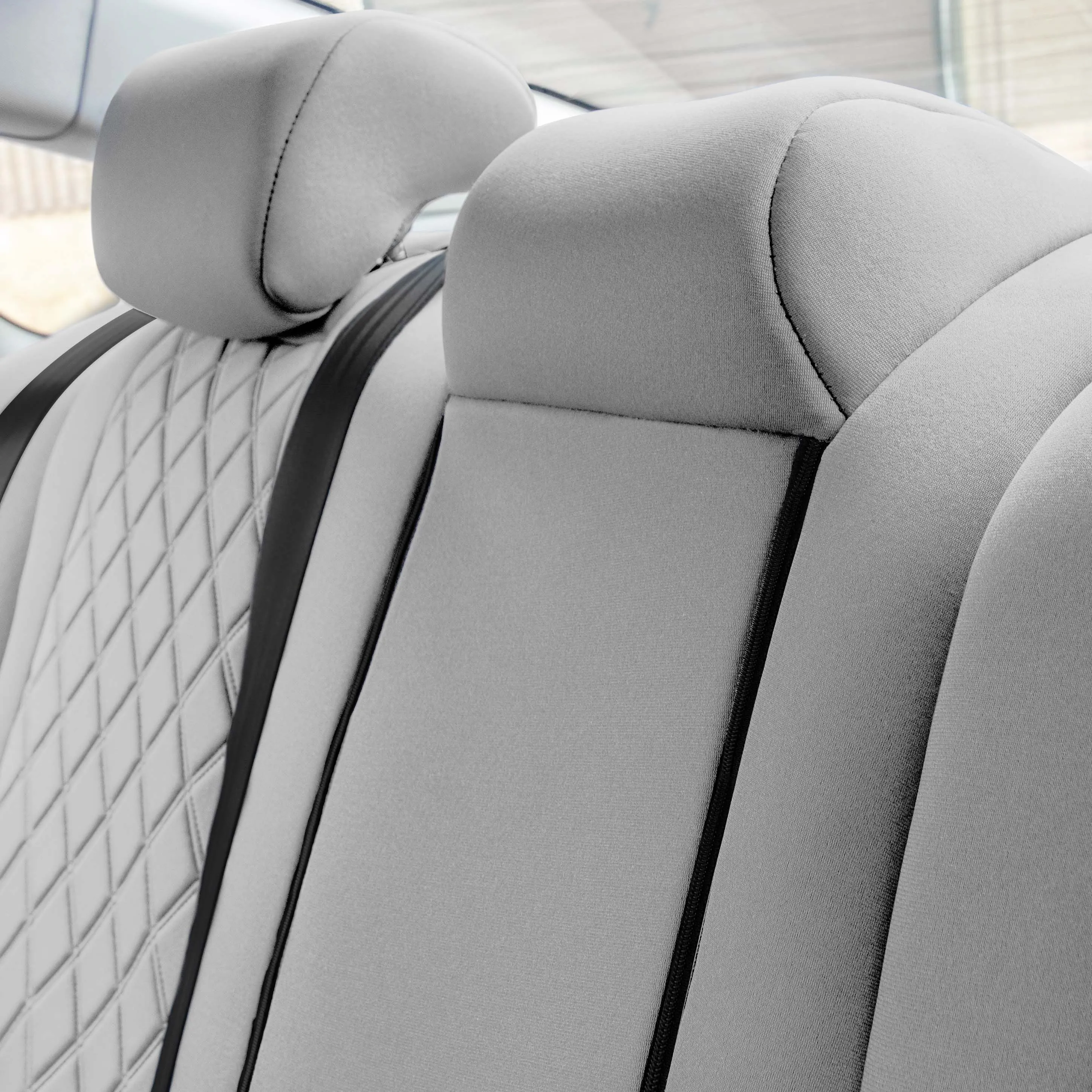 Honda Accord 2018 - 2022 Sport | Sport SE | EX| EX-L | Touring - Full Set Seat Covers - Solid Gray Ultraflex Neoprene