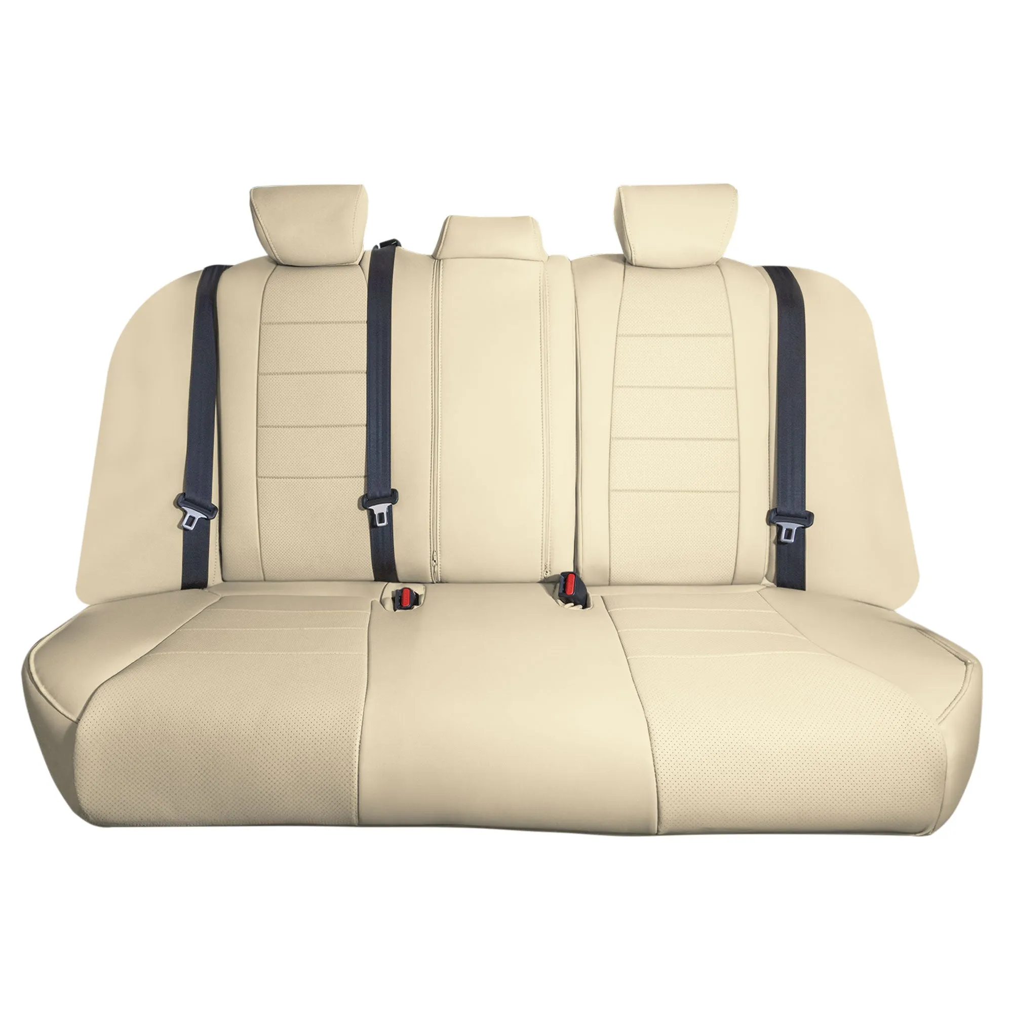 Honda Accord 2018 - 2022 Sport | Sport SE | EX| EX-L | Touring - Rear Set Seat Covers - Beige Faux Leather