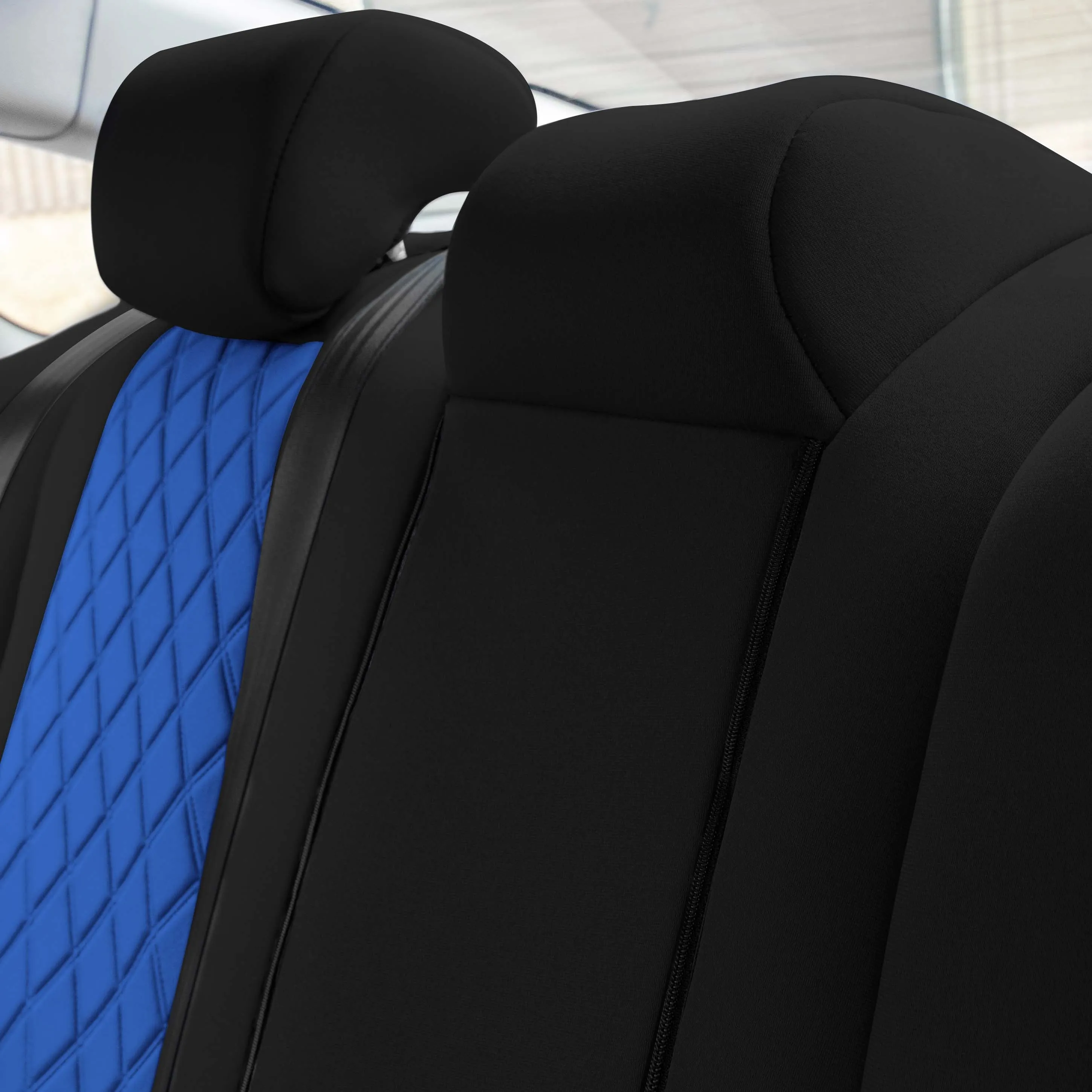 Honda Accord 2018 - 2022 Sport | Sport SE | EX| EX-L | Touring - Rear Set Seat Covers - Blue Ultraflex Neoprene