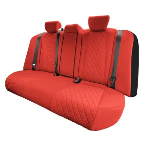 Honda Accord 2018 - 2022 Sport | Sport SE | EX| EX-L | Touring - Rear Set Seat Covers - Solid Red Ultraflex Neoprene