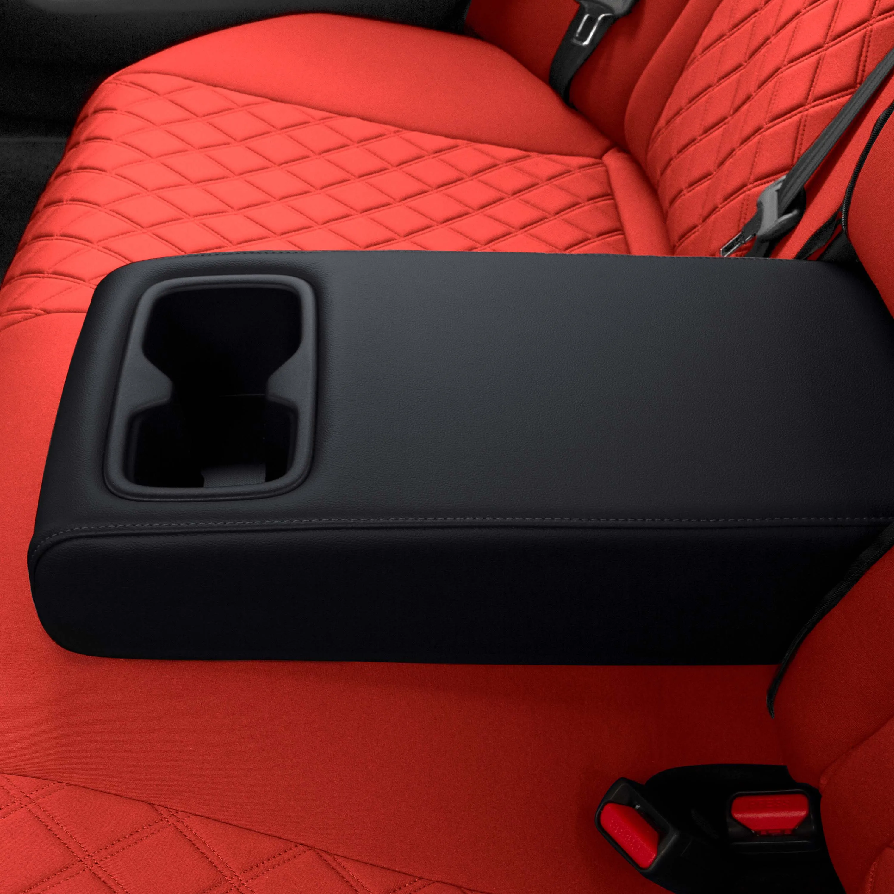 Honda Accord 2018 - 2022 Sport | Sport SE | EX| EX-L | Touring - Rear Set Seat Covers - Solid Red Ultraflex Neoprene